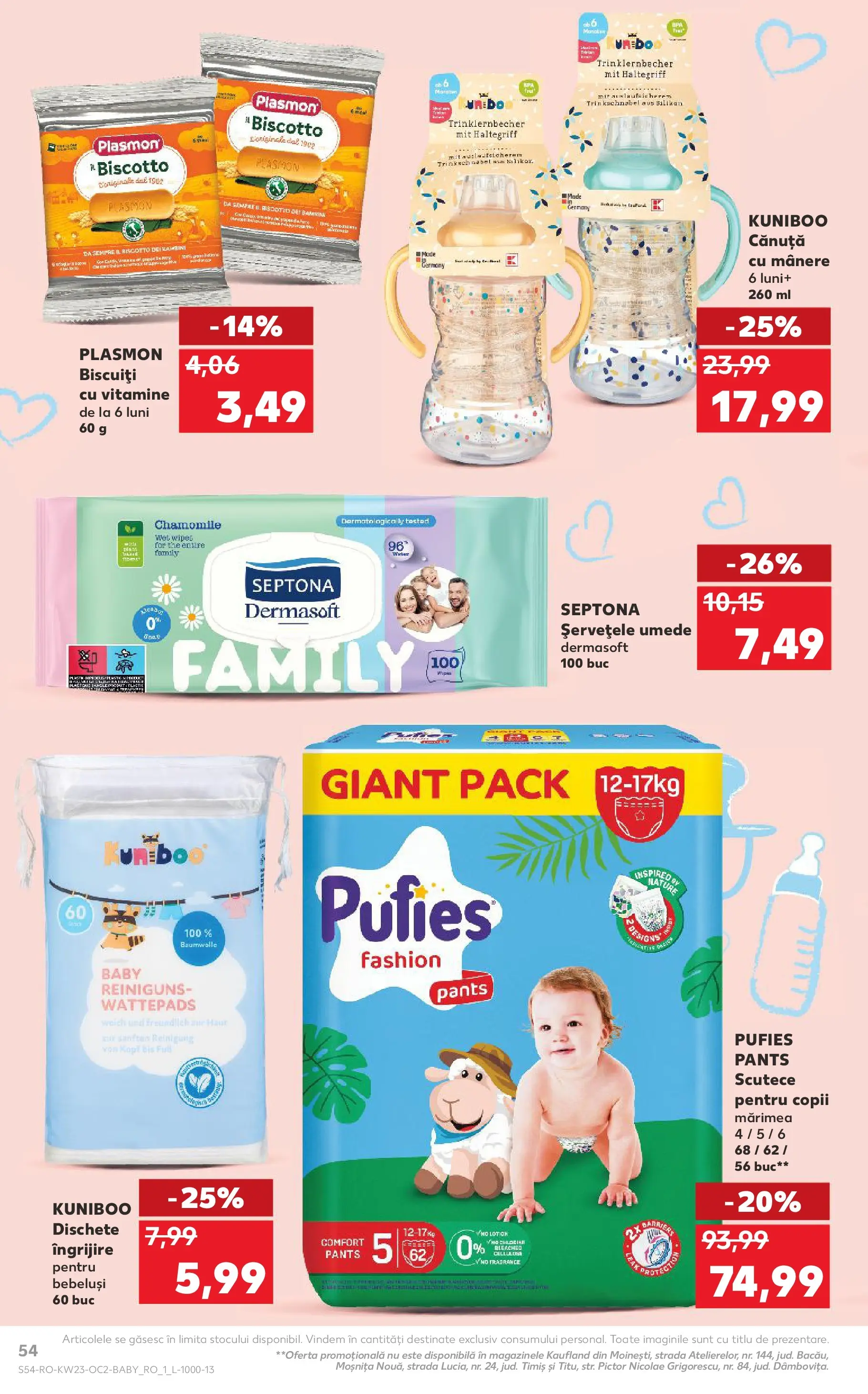 Catalog Kaufland 3 - 8 Iunie 2026 | Pagina 54 | Produse: Pirinç gevreği, Șervețele umede, Biscuiți, Scutece