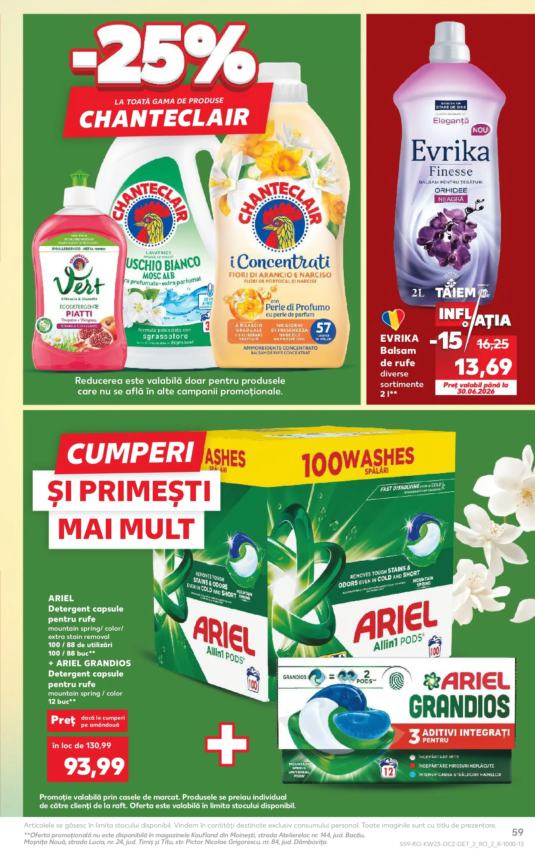 Catalog Kaufland 3 - 8 Iunie 2026 | Pagina 59 | Produse: Mașină De Spălat, Balsam, Detergent, Balsam de rufe