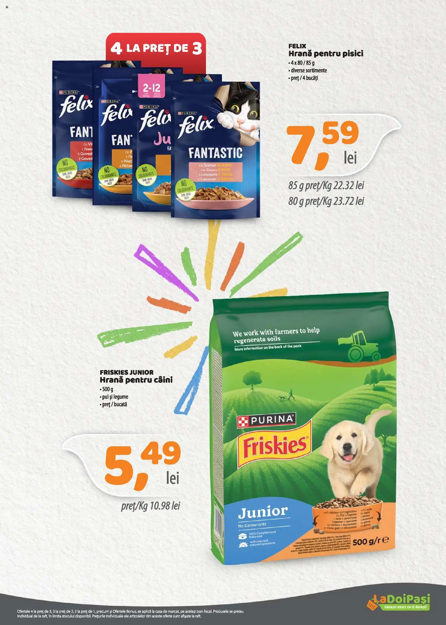 Catalog La Doi Pași 1 - 29 Iunie 2026 | Pagina 16 | Produse: Hrană pentru pisici, Hrană pentru câini, Hacıyatmaz Kedi Oyuncağı, Legume