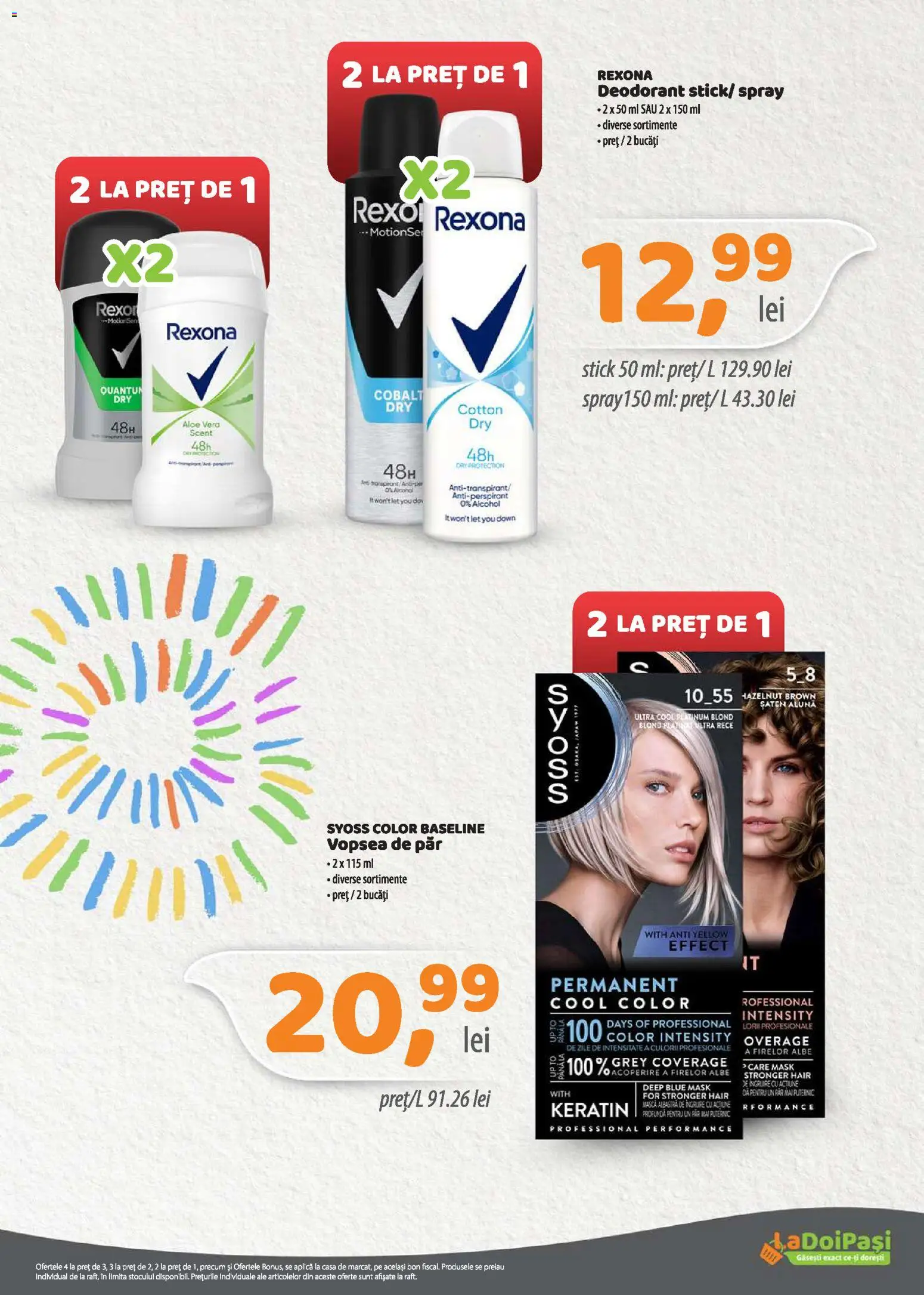 Catalog La Doi Pași 1 - 29 Iunie 2026 | Pagina 18 | Produse: Aloe vera, Vopsea, Antiperspirant, Vopsea de păr