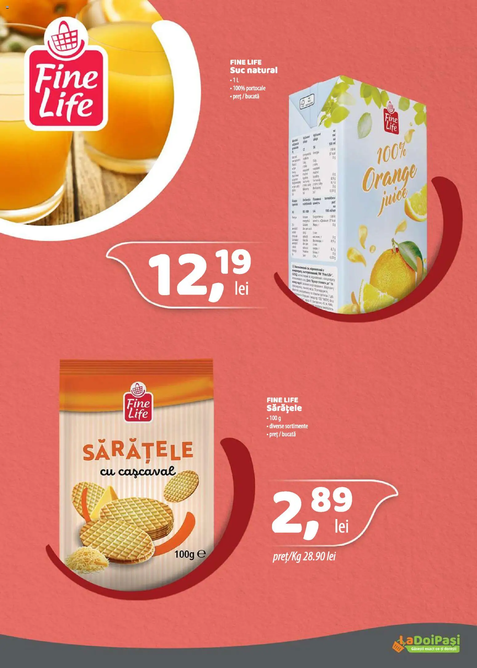 Catalog La Doi Pași 1 - 29 Iunie 2026 | Pagina 20 | Produse: Cașcaval, Suc, Portocale