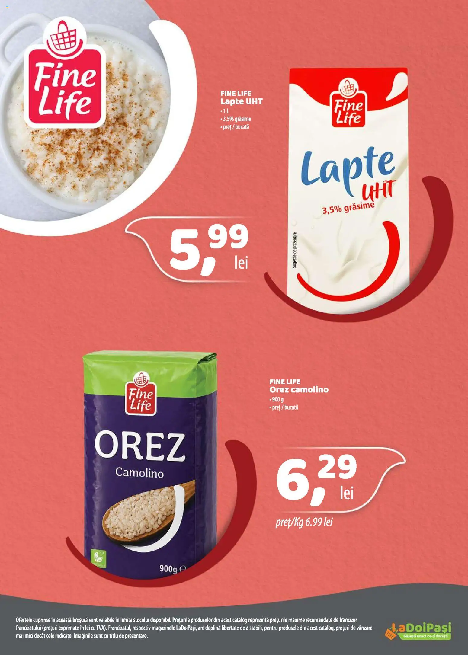 Catalog La Doi Pași 1 - 29 Iunie 2026 | Pagina 21 | Produse: Mici, Lapte, Orez
