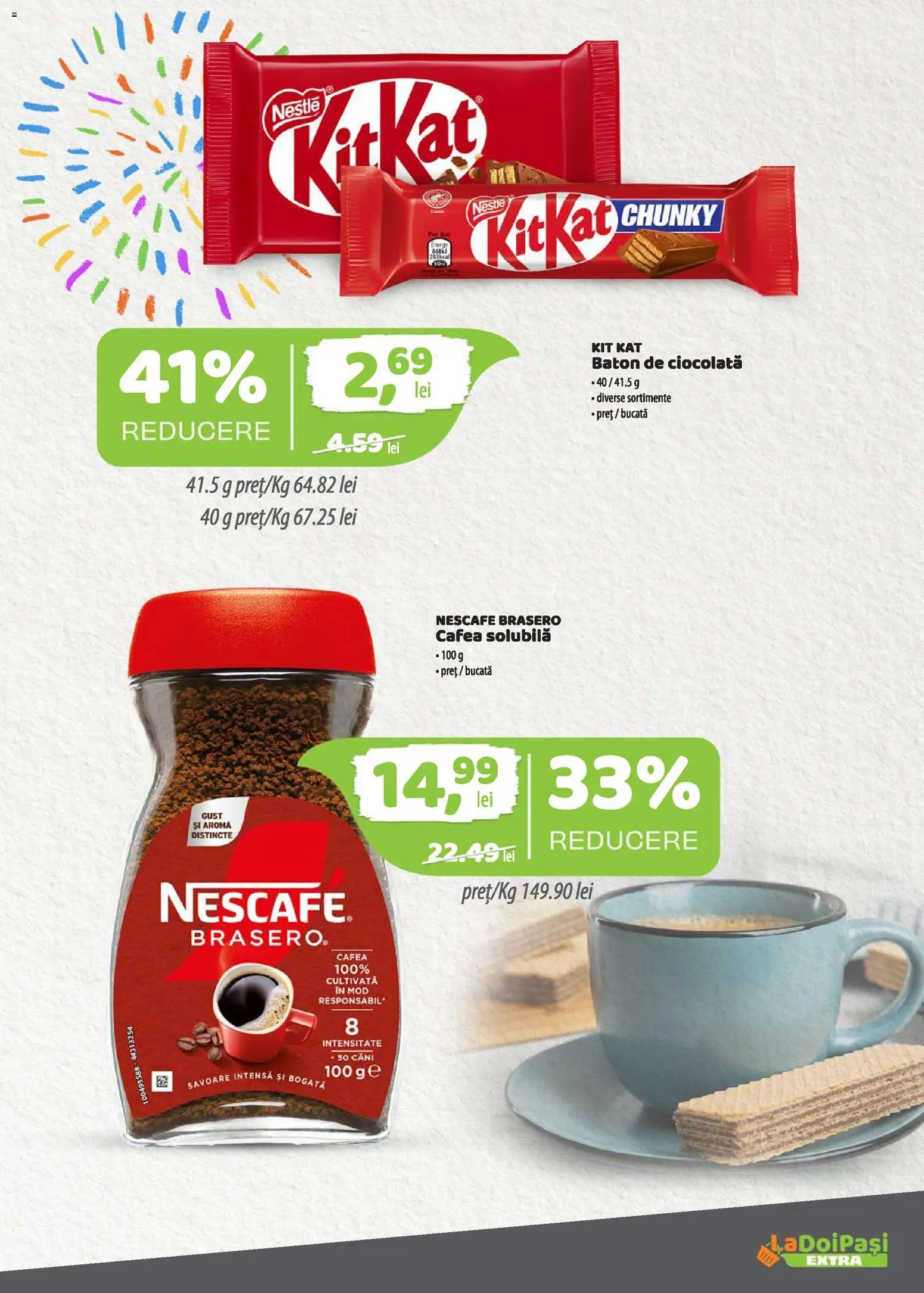 Catalog La Doi Pași 1 - 29 Iunie 2026 | Pagina 12 | Produse: Cafea, Ciocolată