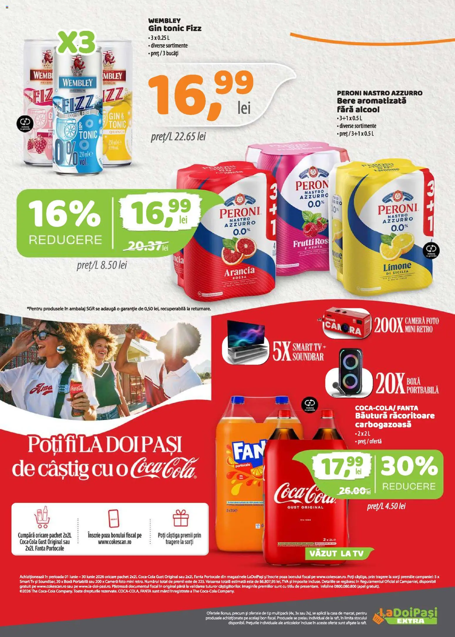 Catalog La Doi Pași 1 - 29 Iunie 2026 | Pagina 3 | Produse: Soundbar, Cameră, Bere, Boxă portabilă