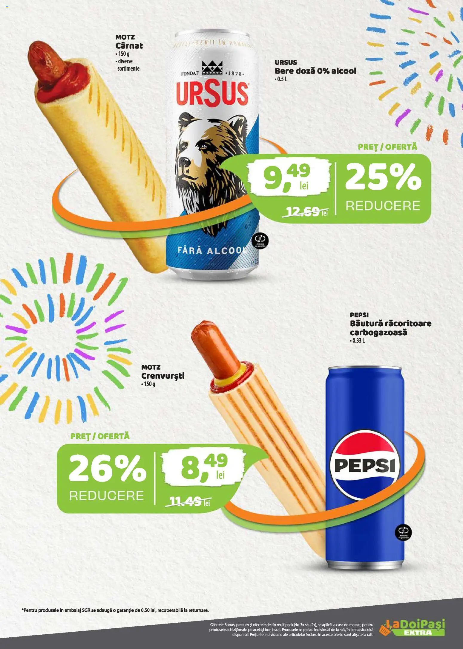 Catalog La Doi Pași 1 - 29 Iunie 2026 | Pagina 7 | Produse: Crenvurști, Bere
