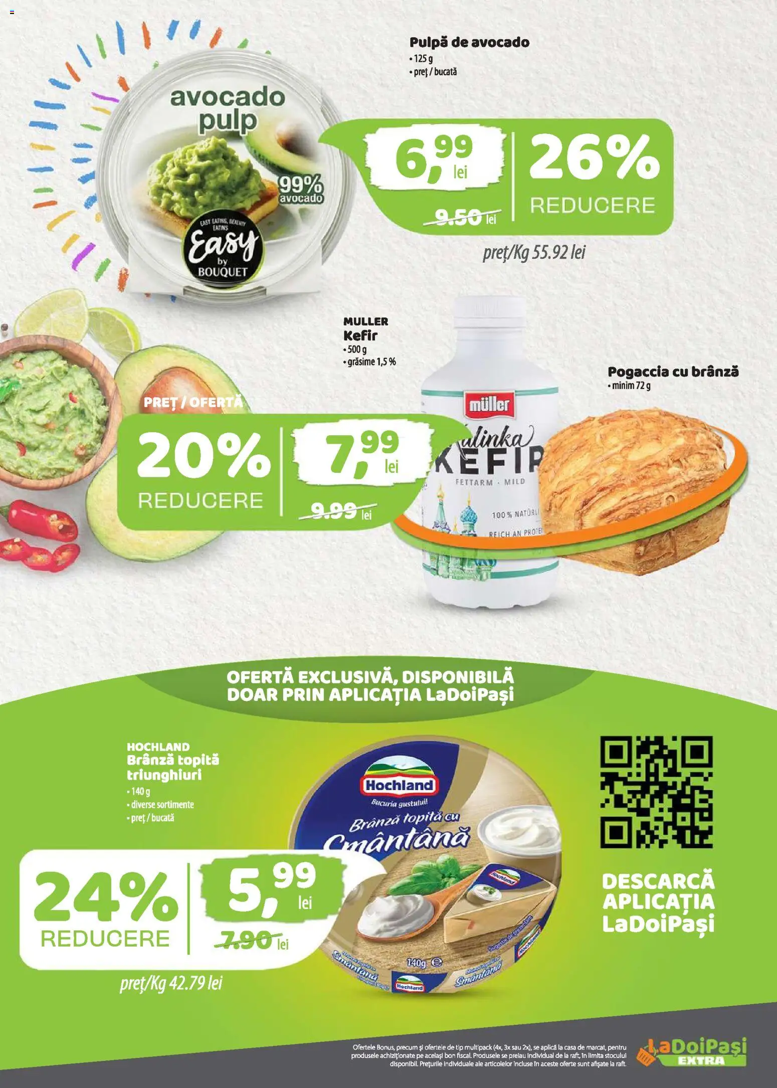 Catalog La Doi Pași 1 - 29 Iunie 2026 | Pagina 8 | Produse: Brânză, Kefir, Smântână, Avocado