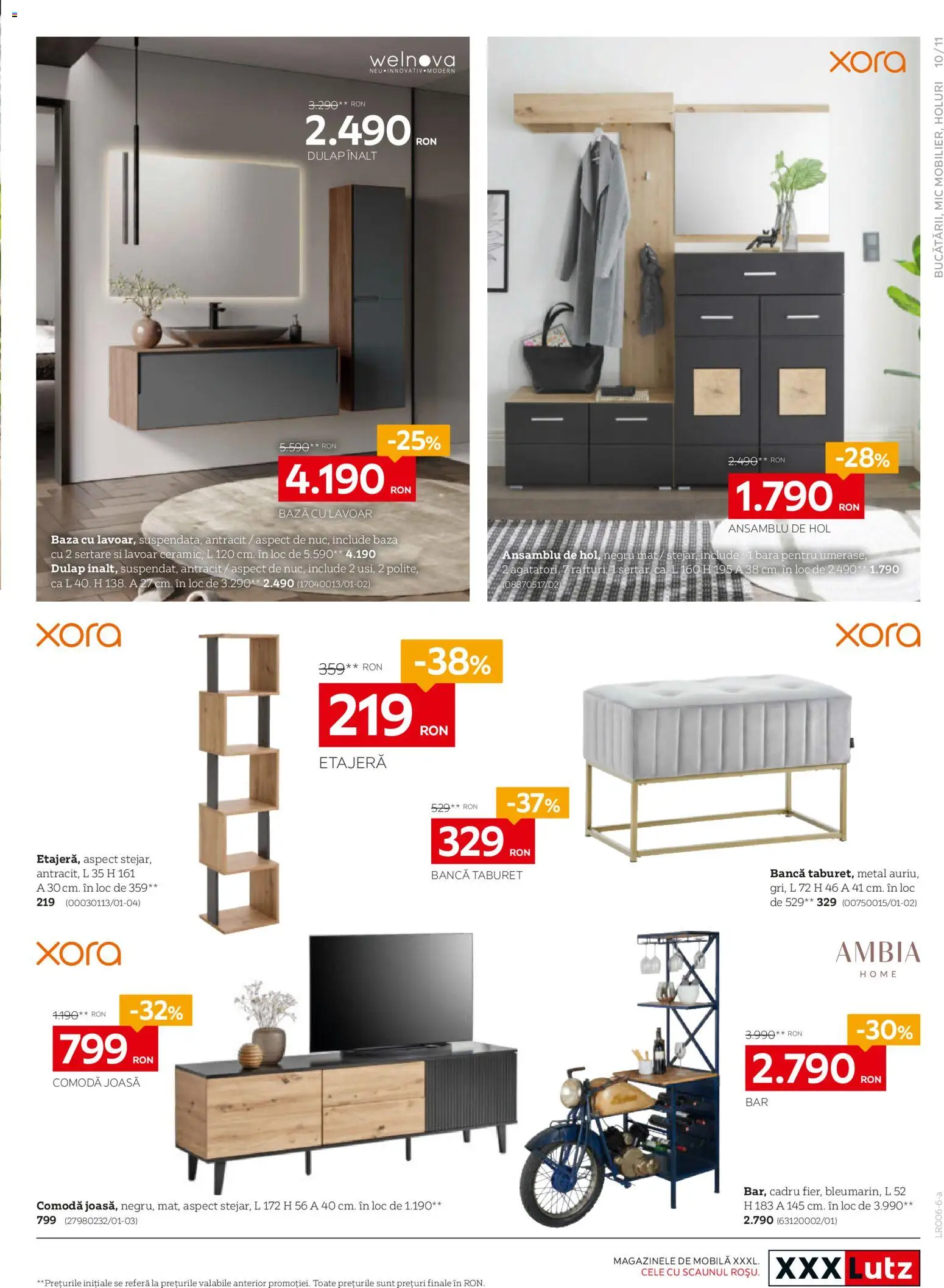 Catalog XXXLutz 1 - 27 Iunie 2026 | Pagina 11 | Produse: Lavoar, Comodă, Taburet, Etajeră