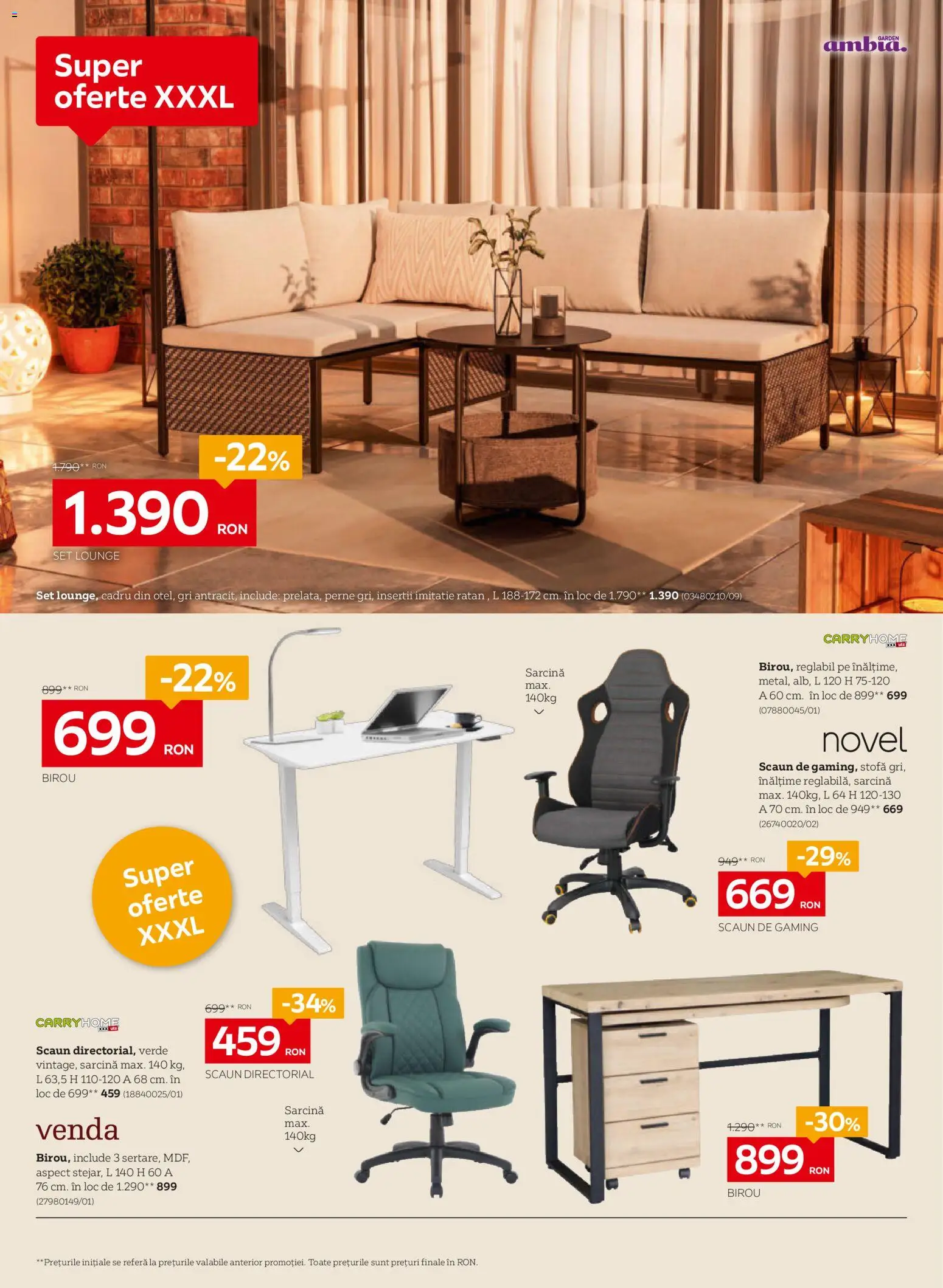 Catalog XXXLutz 1 - 27 Iunie 2026 | Pagina 12 | Produse: Çikolatalı gofret, Scaun