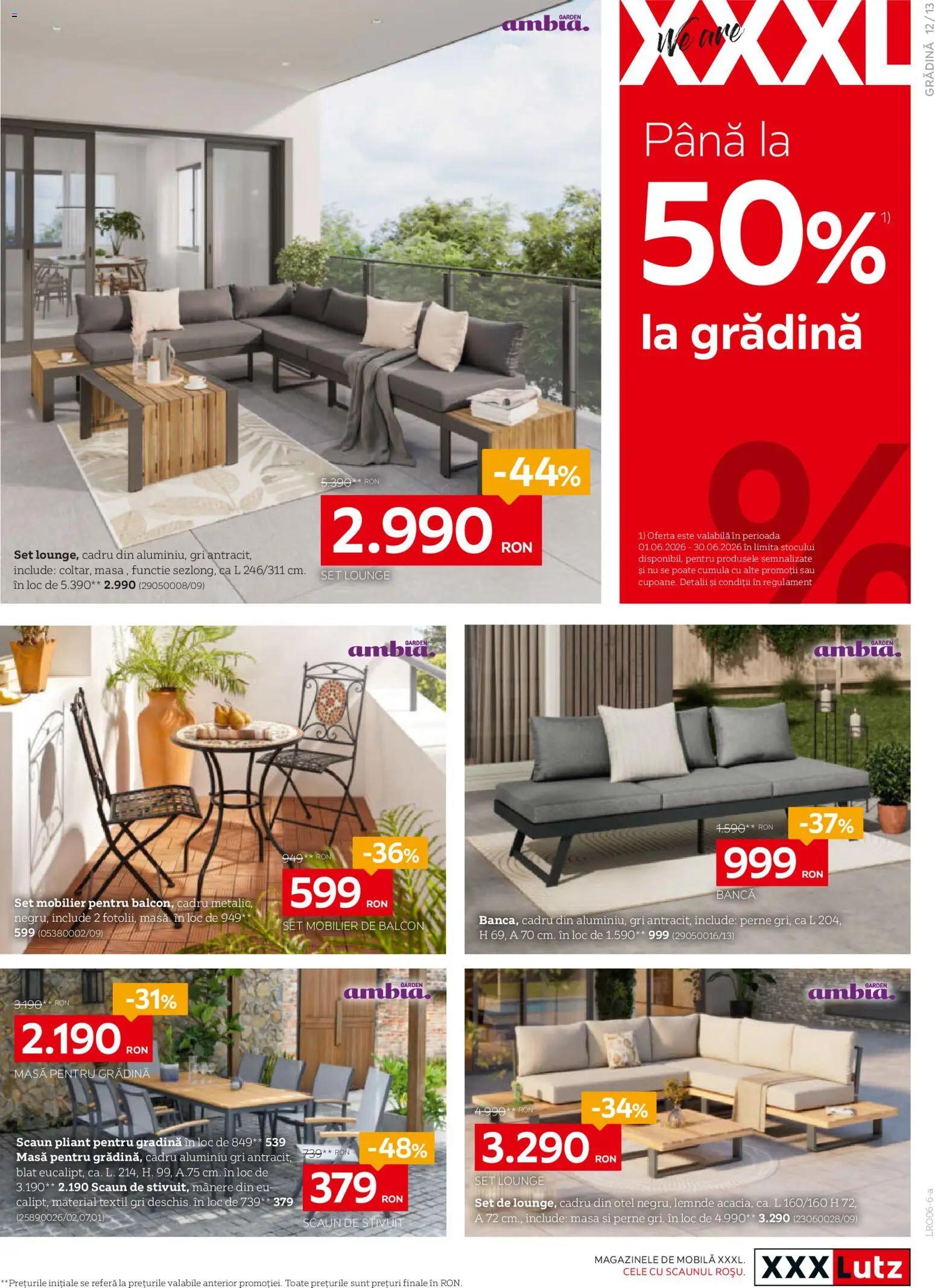 Catalog XXXLutz 1 - 27 Iunie 2026 | Pagina 13 | Produse: Masă, Scaun, Bancă