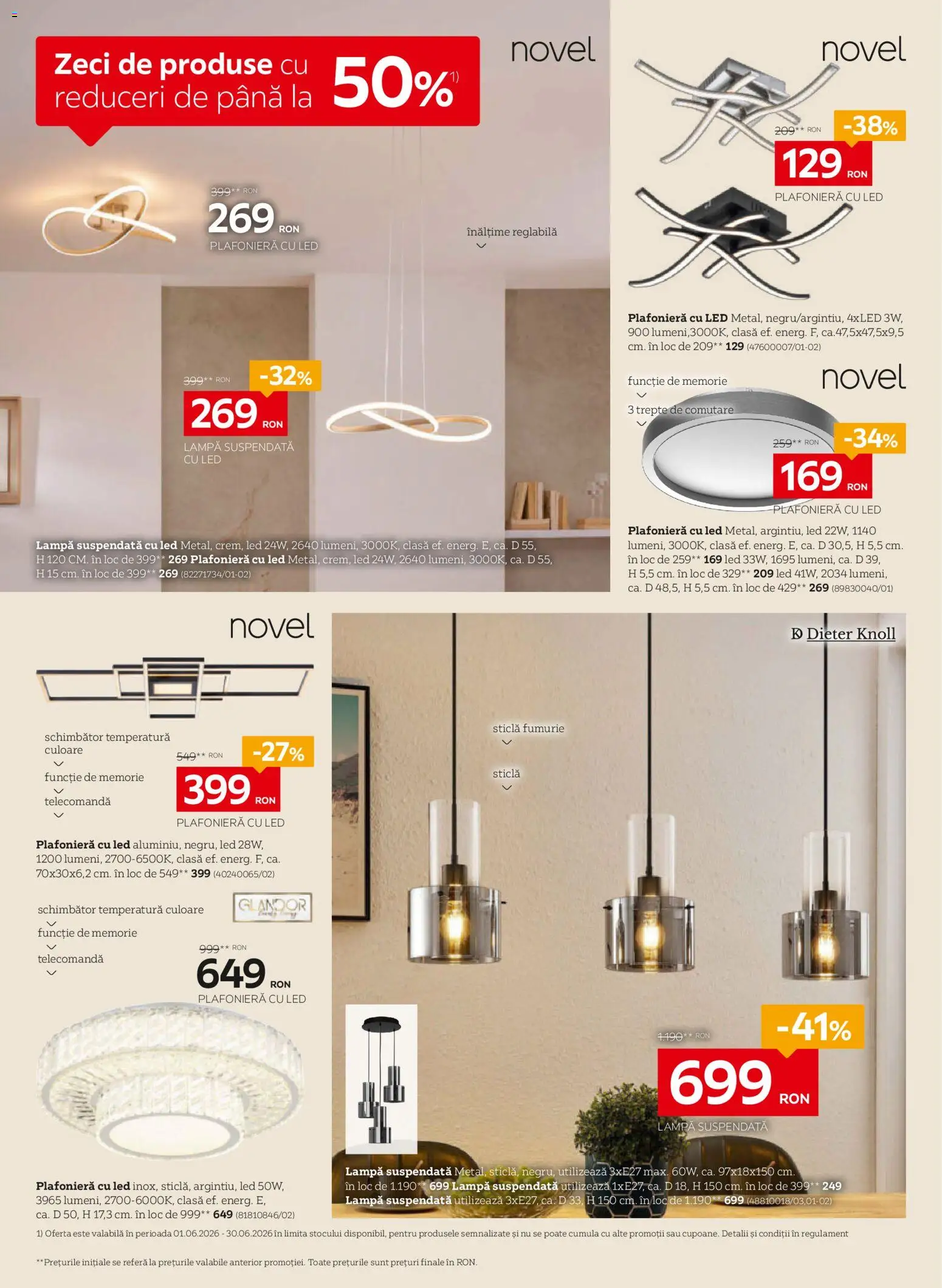 Catalog XXXLutz 1 - 27 Iunie 2026 | Pagina 16 | Produse: Memorie, Plafonieră, Babak, Lampă