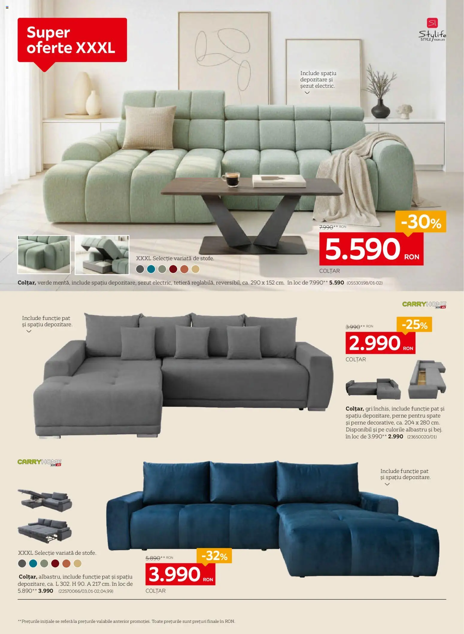 Catalog XXXLutz 1 - 27 Iunie 2026 | Pagina 4 | Produse: Pat, Colțar