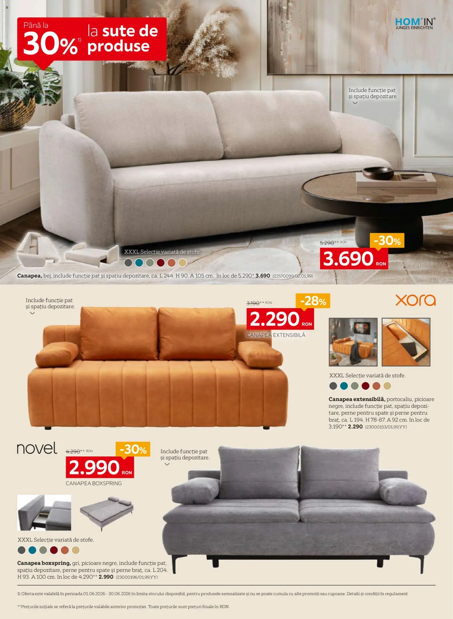 Catalog XXXLutz 1 - 27 Iunie 2026 | Pagina 6 | Produse: Pat, Canapea