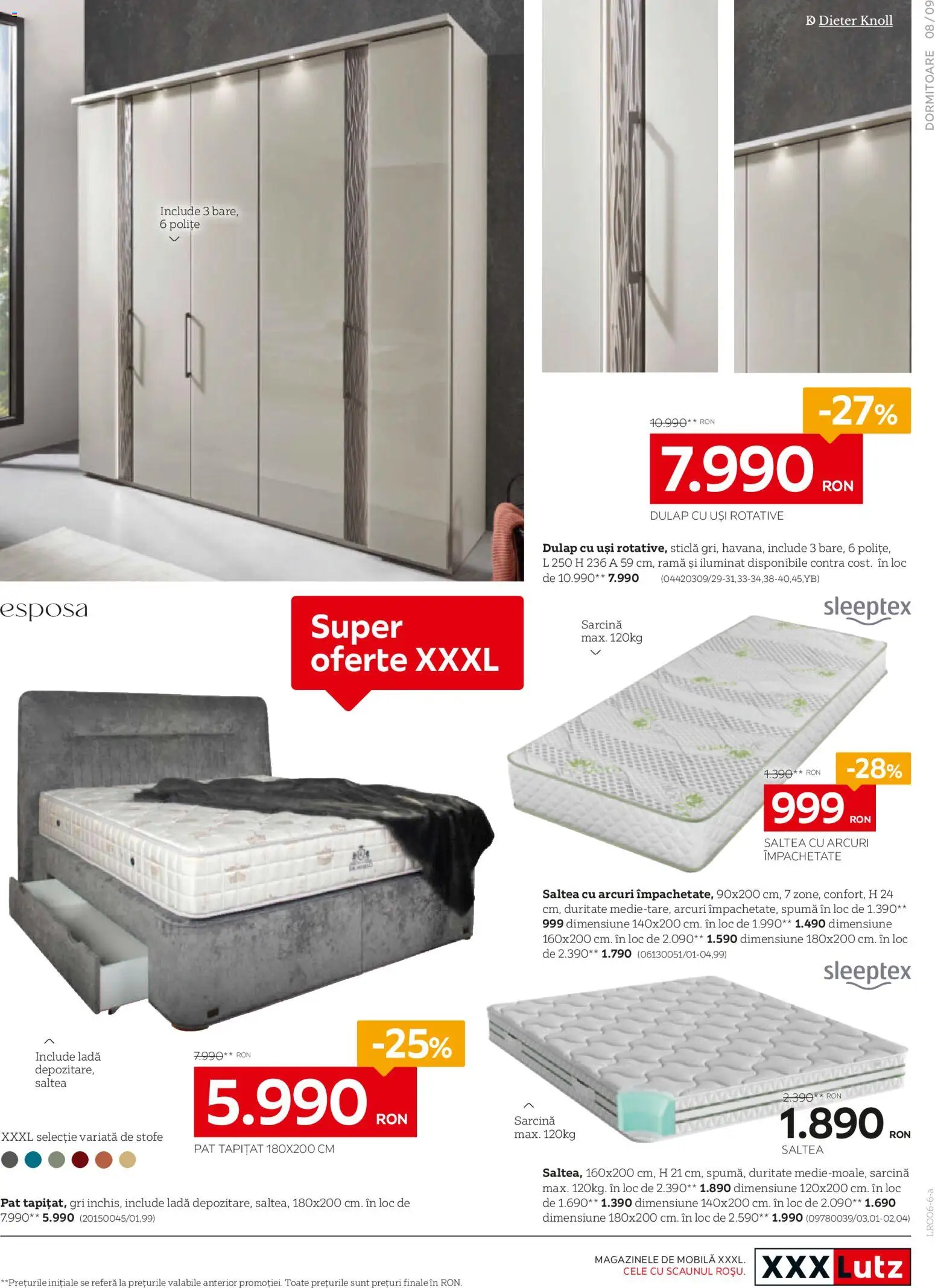 Catalog XXXLutz 1 - 27 Iunie 2026 | Pagina 9 | Produse: Pat, Saltea