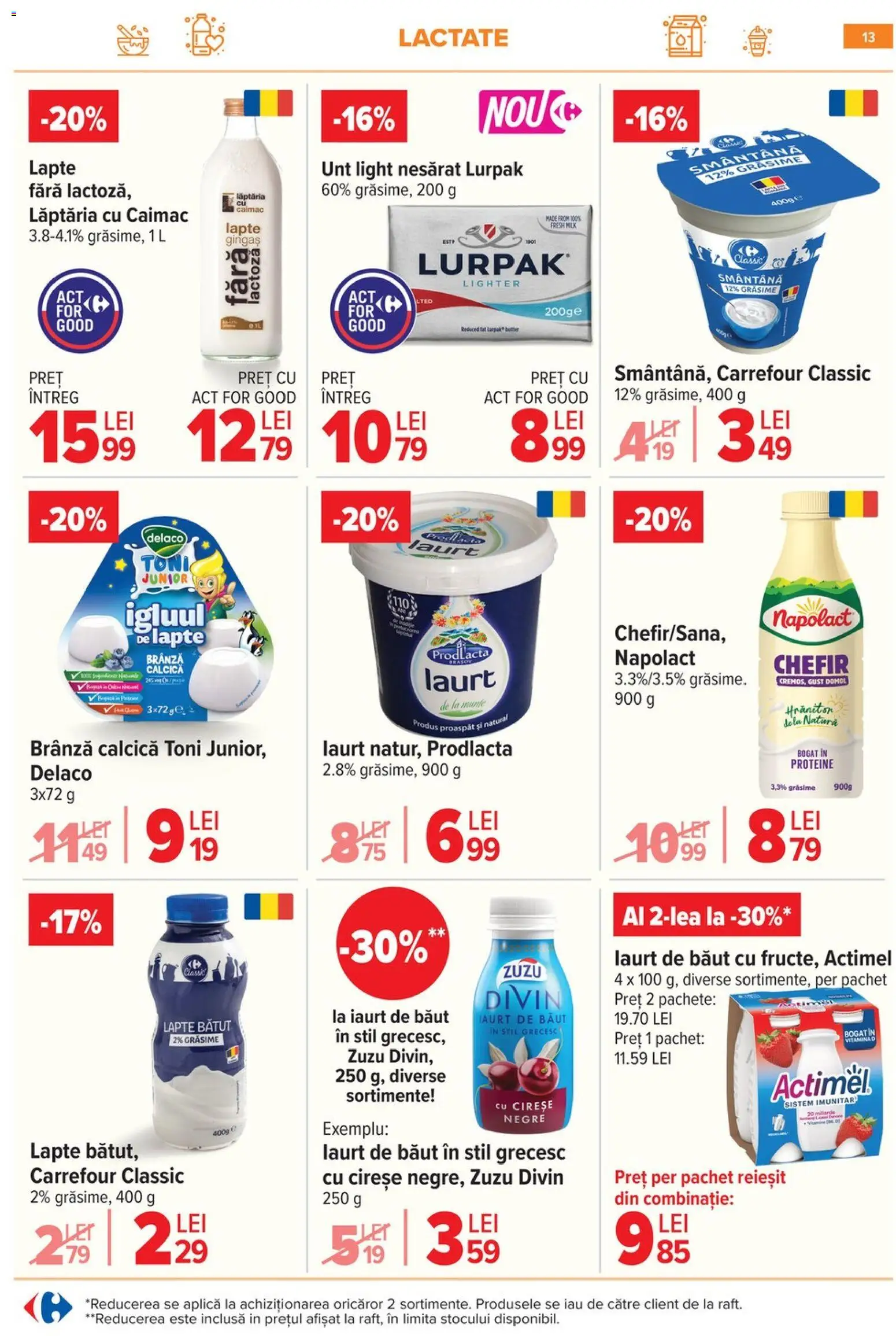 Catalog Carrefour 3 - 8 Iunie 2026 | Pagina 13 | Produse: Kalem ucu, Unt, Brânză, Cireșe