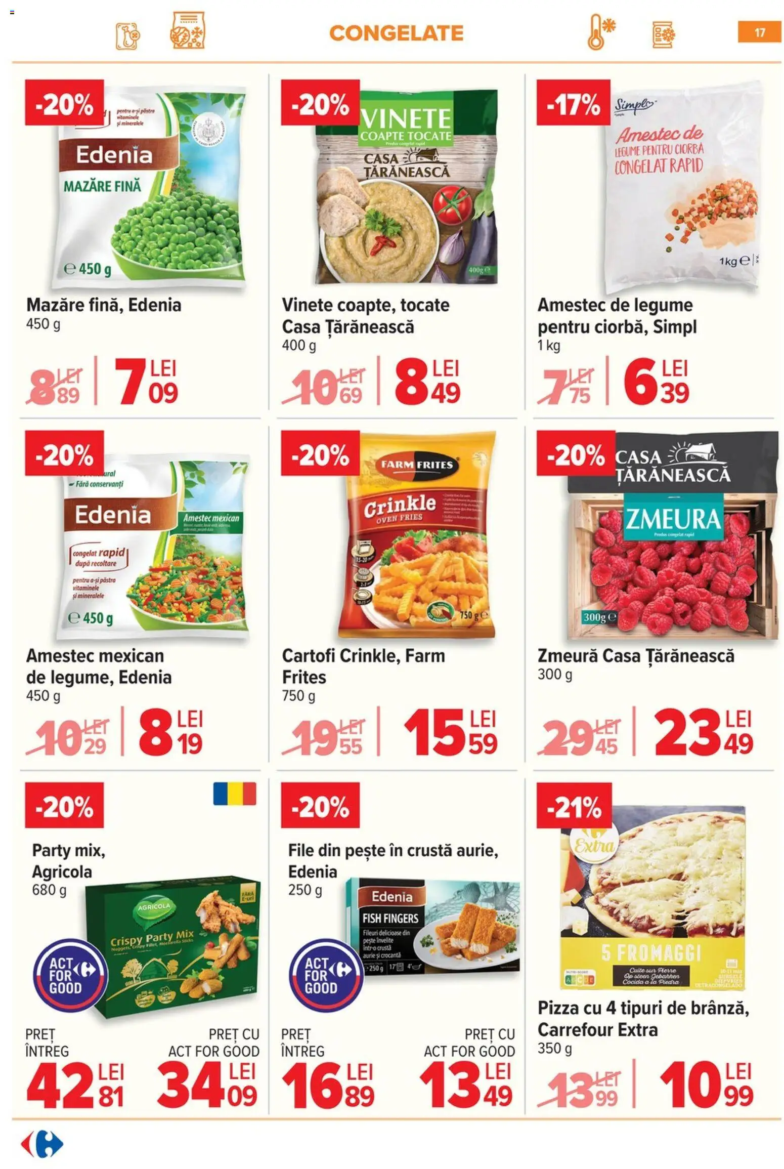 Catalog Carrefour 3 - 8 Iunie 2026 | Pagina 17 | Produse: Pizza, Pește, Cartofi, Legume