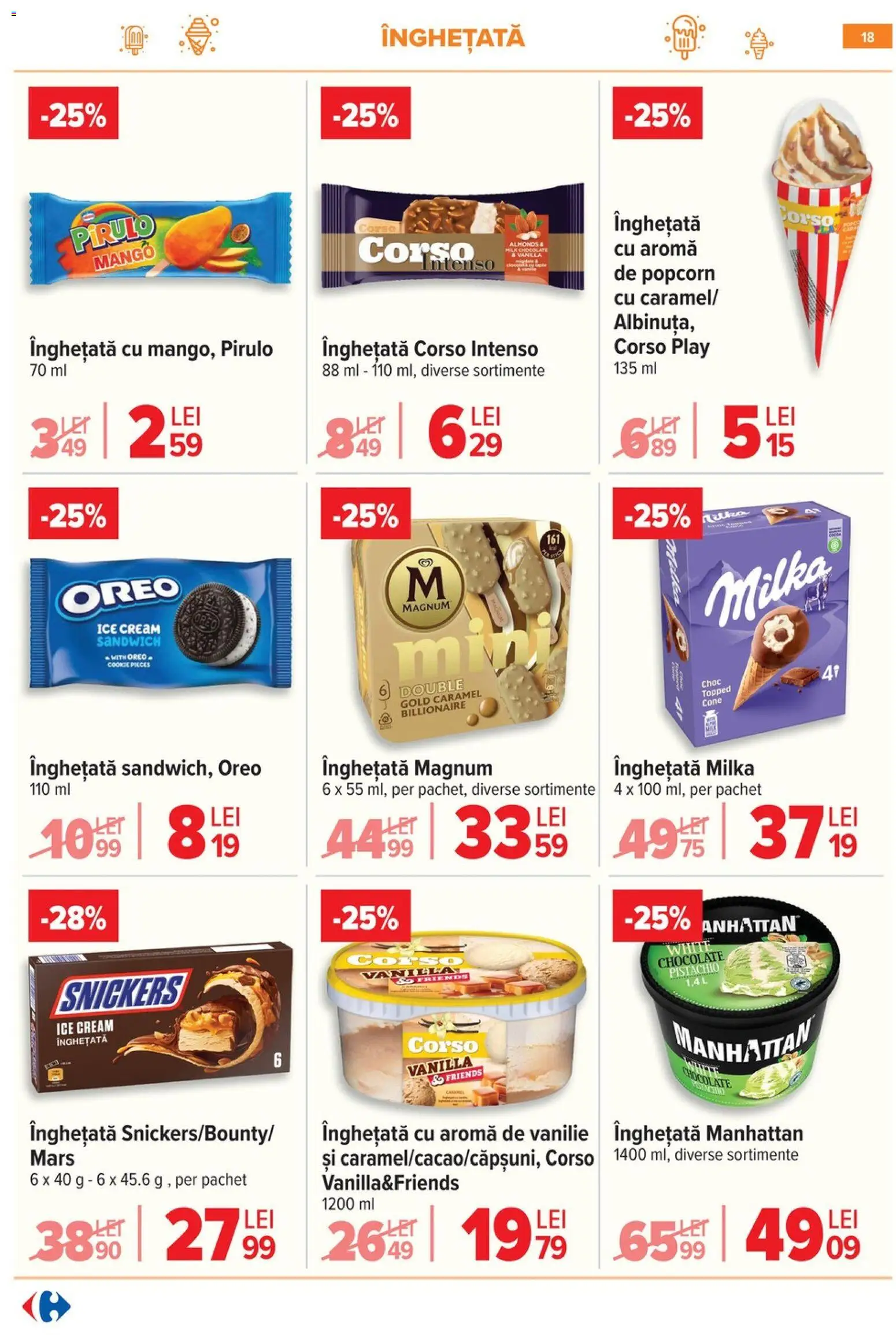 Catalog Carrefour 3 - 8 Iunie 2026 | Pagina 18 | Produse: Înghețată, Mango