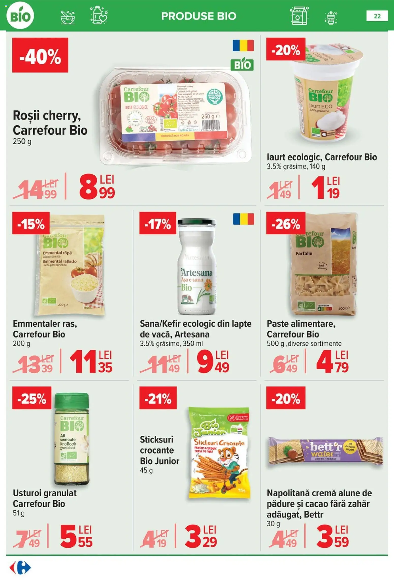 Catalog Carrefour 3 - 8 Iunie 2026 | Pagina 22 | Produse: Sticksuri, Cremă, Paste, Cacao