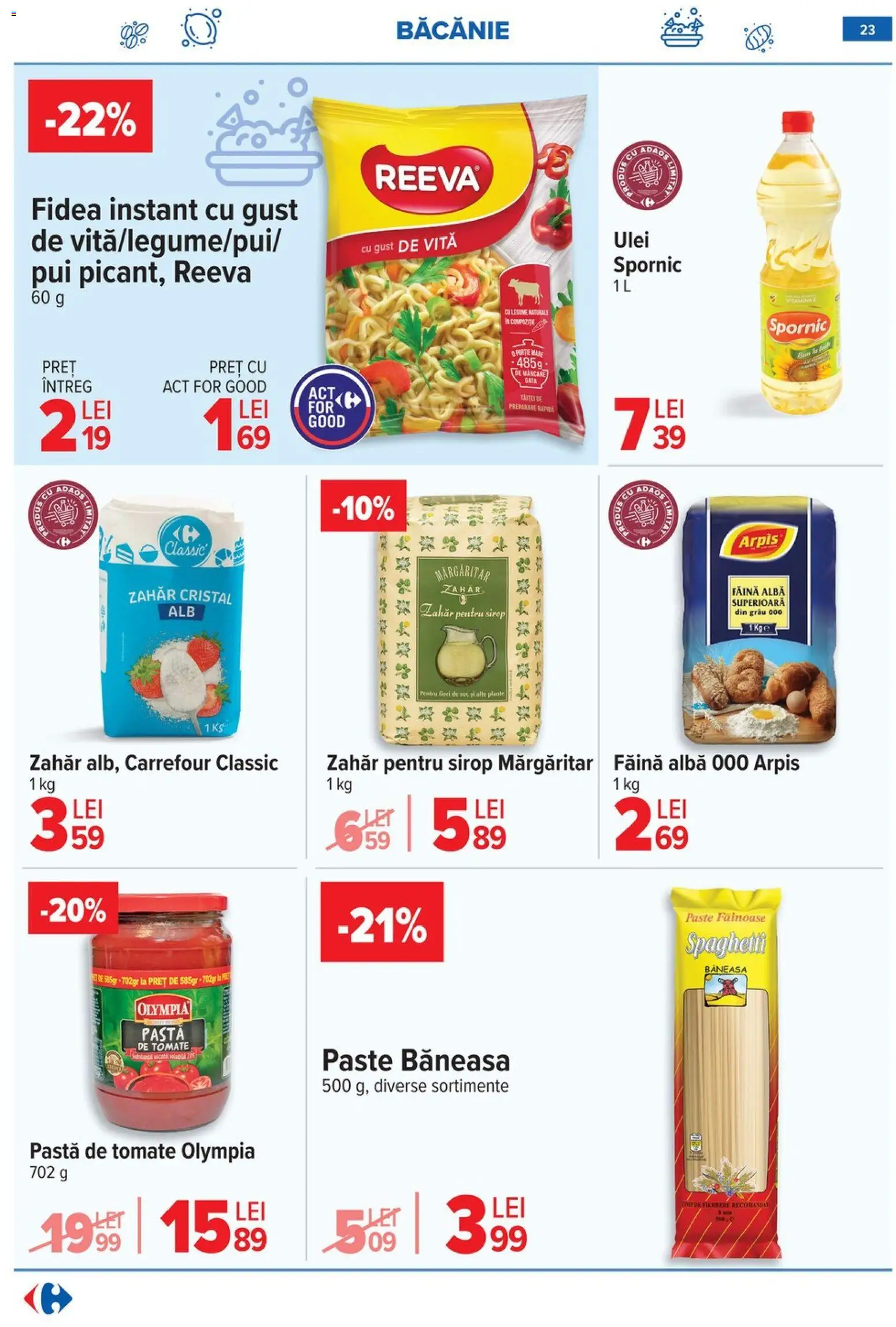 Catalog Carrefour 3 - 8 Iunie 2026 | Pagina 23 | Produse: Ulei, Făină, Sirop, Zahăr