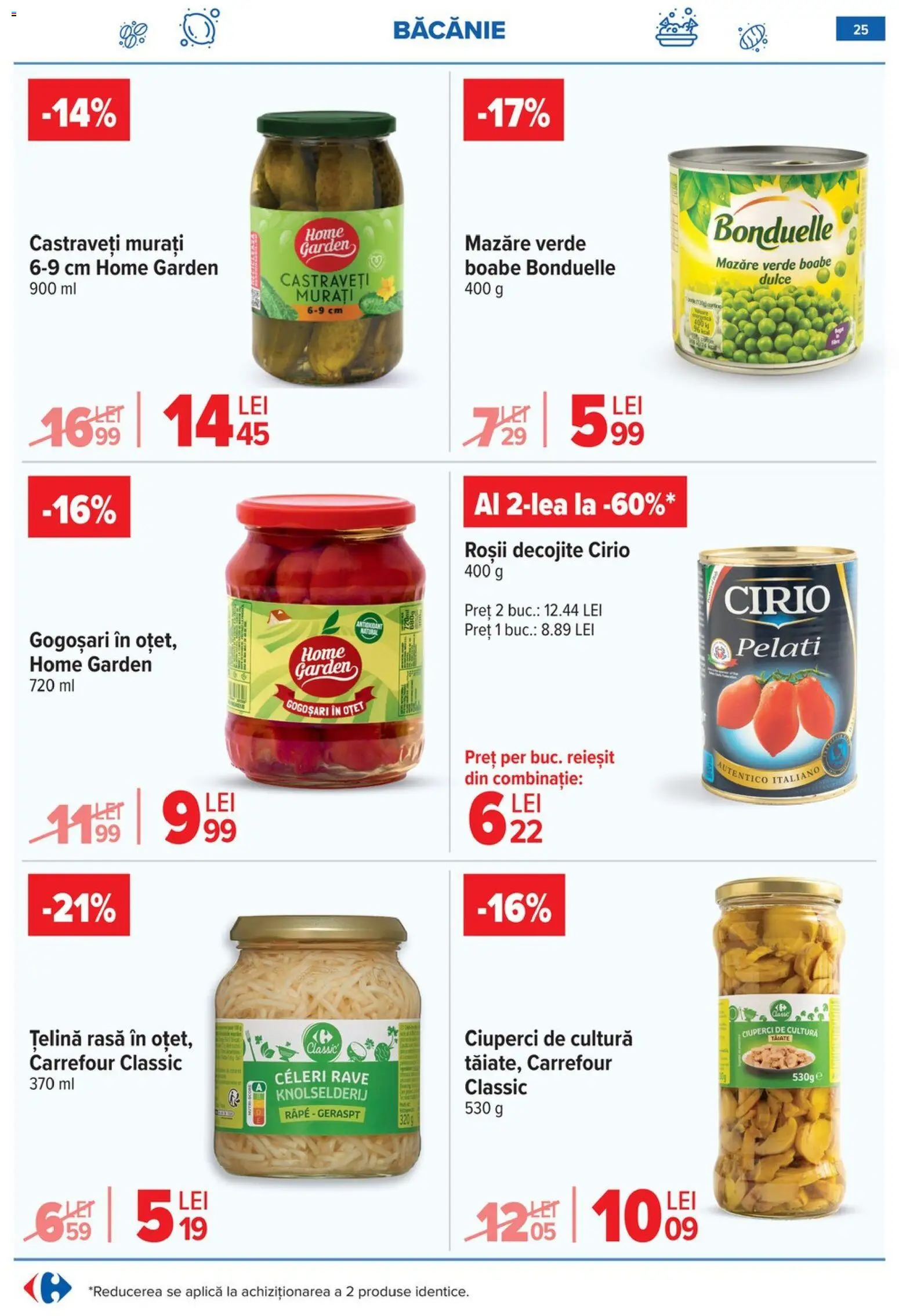 Catalog Carrefour 3 - 8 Iunie 2026 | Pagina 25 | Produse: Mazăre, Țelină, Oțet, Roșii