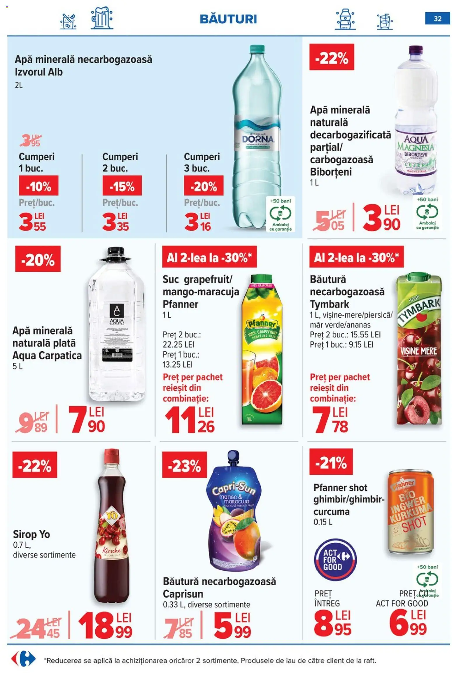 Catalog Carrefour 3 - 8 Iunie 2026 | Pagina 33 | Produse: Yazı tahtası kalemi, Mere, Sirop, Apă