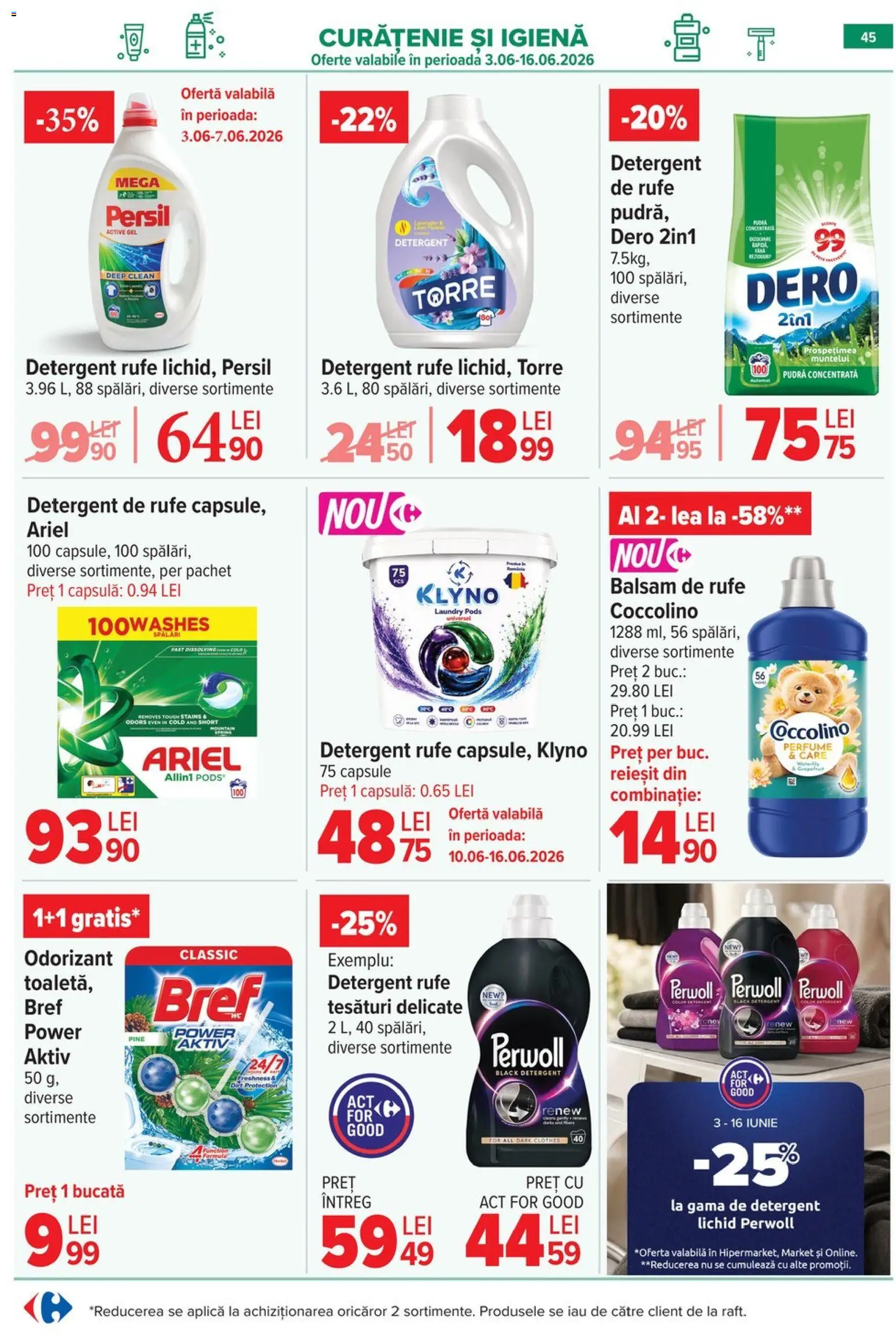Catalog Carrefour 3 - 8 Iunie 2026 | Pagina 46 | Produse: Pară, Pomelo, Pudră, Detergent