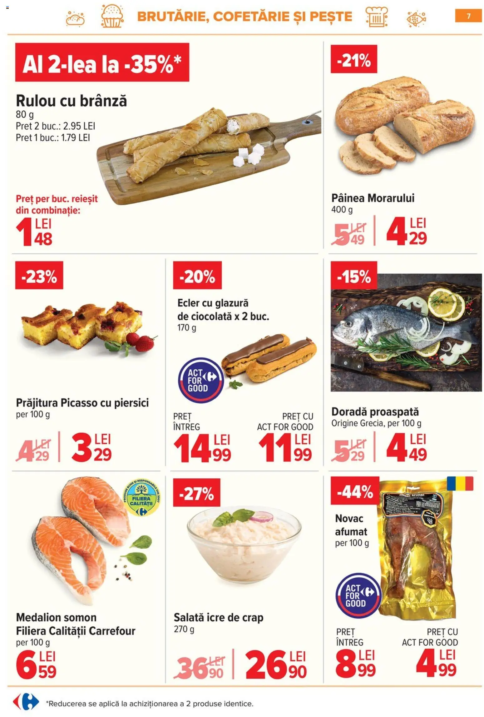 Catalog Carrefour 3 - 8 Iunie 2026 | Pagina 7 | Produse: Prăjitură, Ciocolată, Pește, Salată