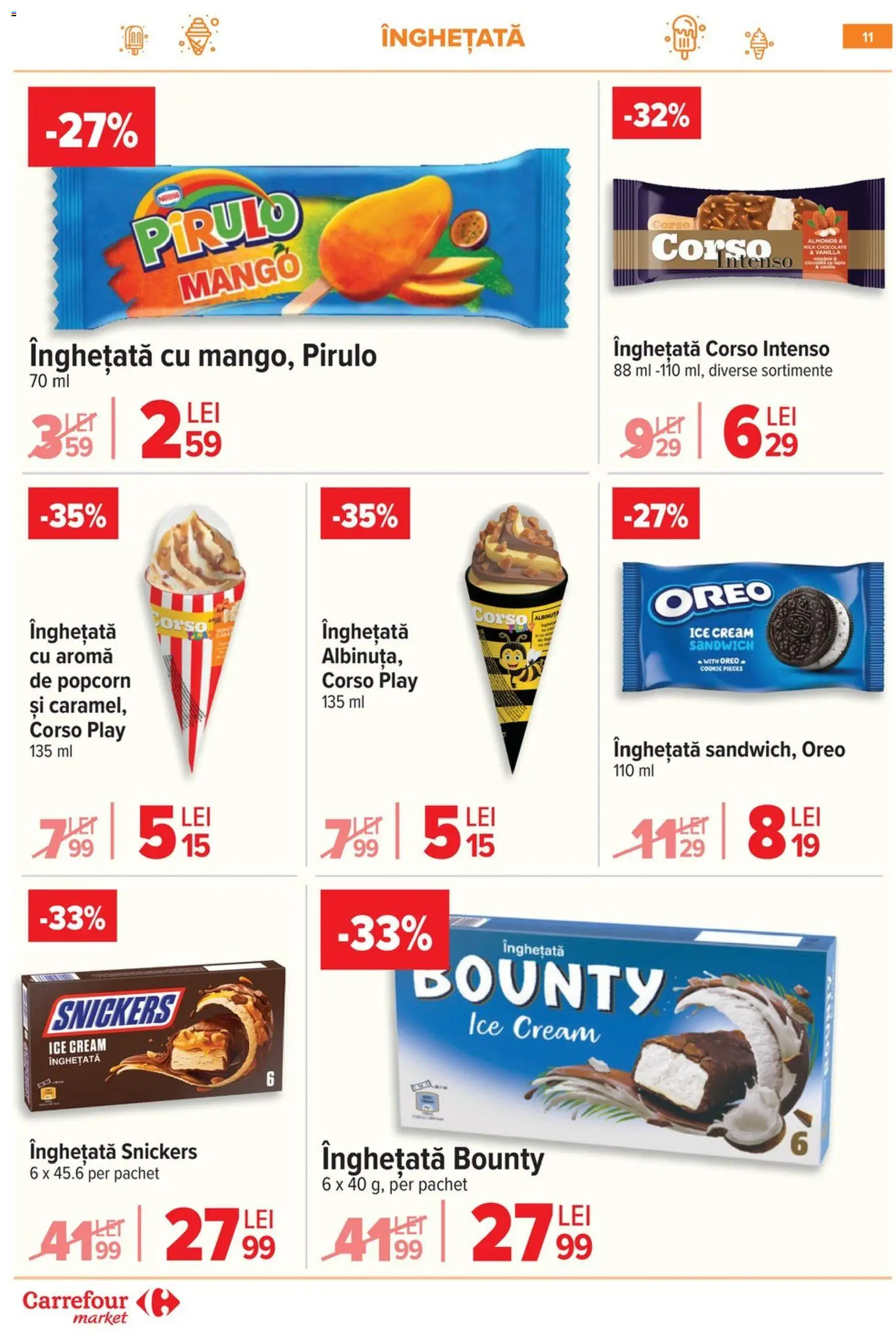 Catalog Carrefour 3 - 8 Iunie 2026 | Pagina 11 | Produse: Înghețată, Mango