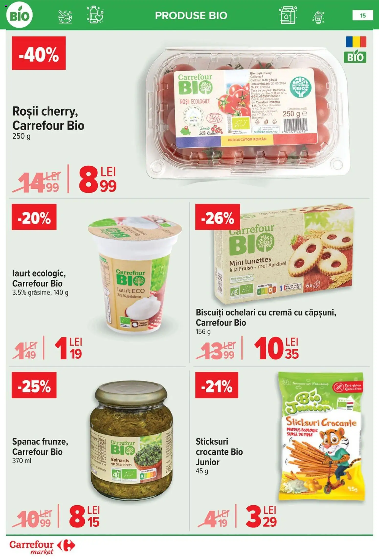 Catalog Carrefour 3 - 8 Iunie 2026 | Pagina 15 | Produse: Şerit ödül, Sticksuri, Cremă, Biscuiți