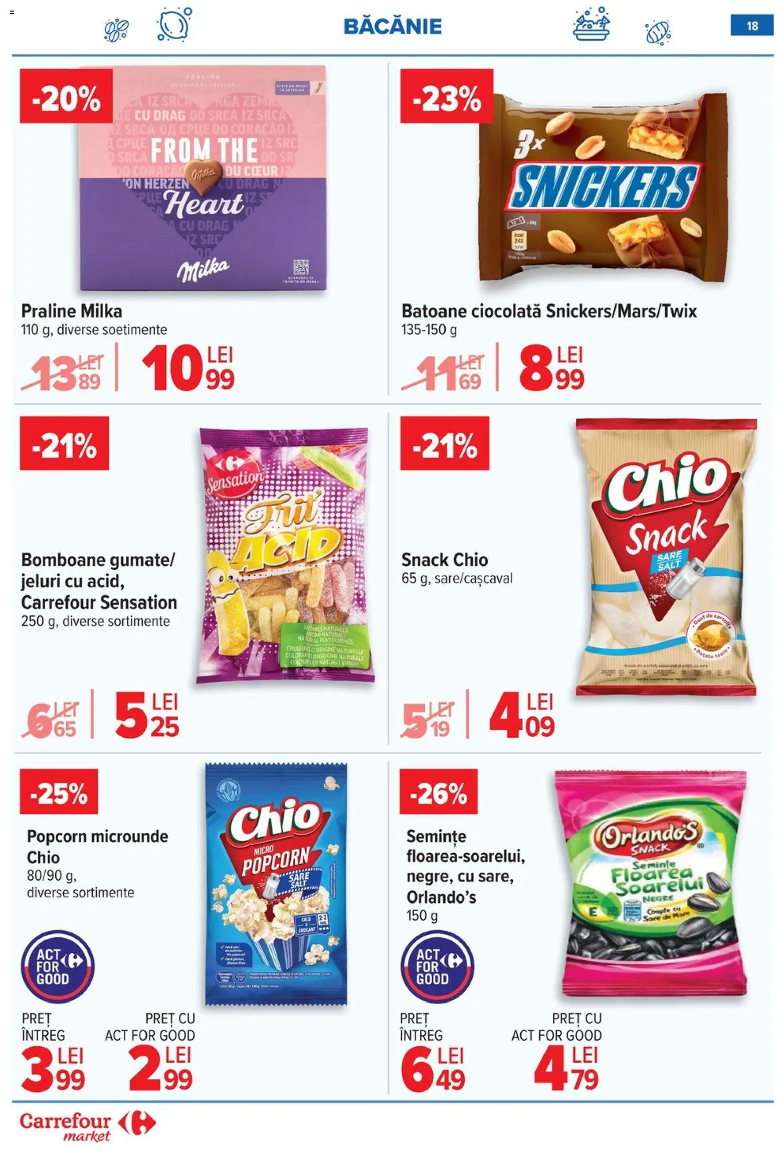 Catalog Carrefour 3 - 8 Iunie 2026 | Pagina 18 | Produse: Praline, Ciocolată, Bomboane, Sare
