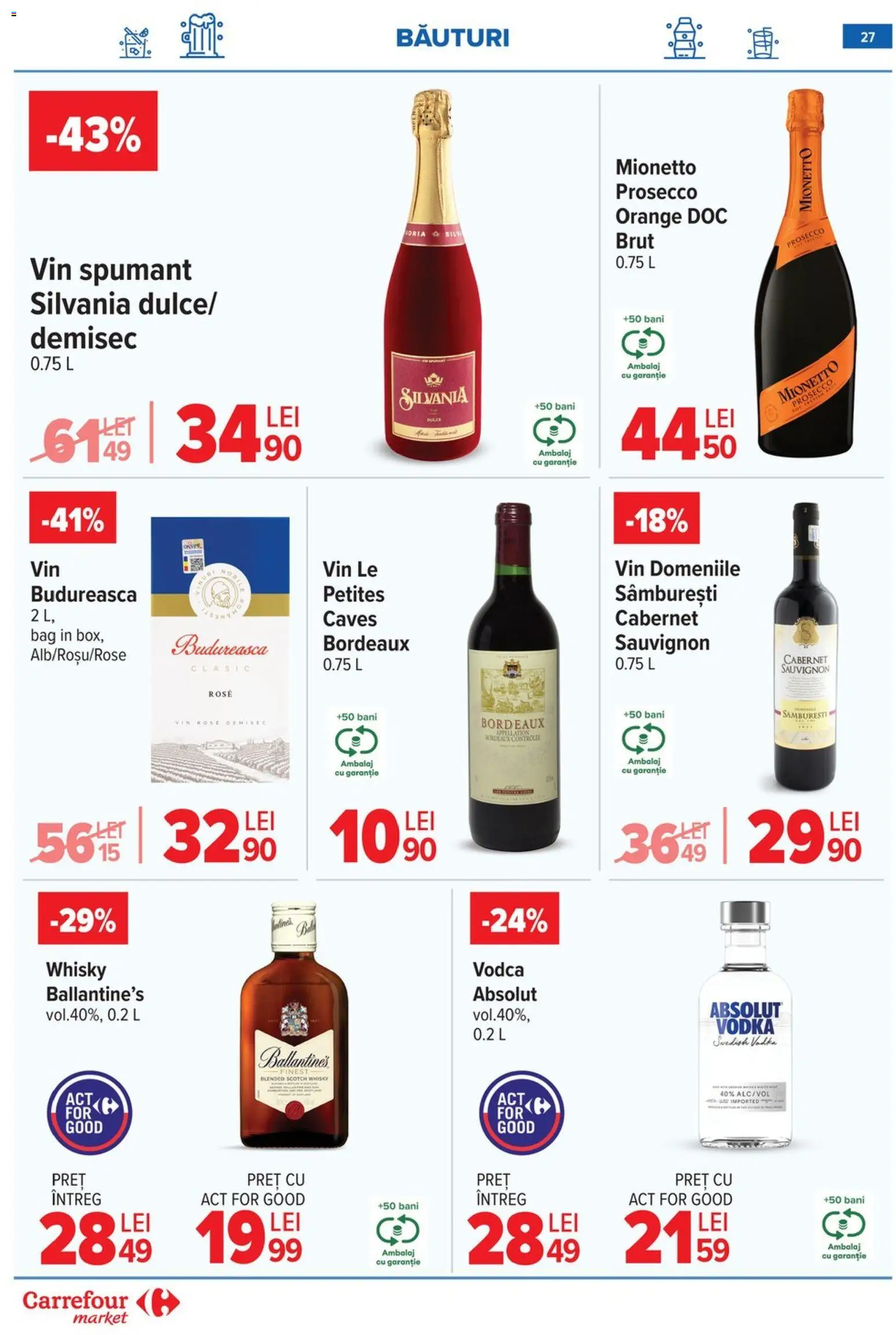 Catalog Carrefour 3 - 8 Iunie 2026 | Pagina 27 | Produse: Su ısıtıcı, Prosecco, Vin, Vodka