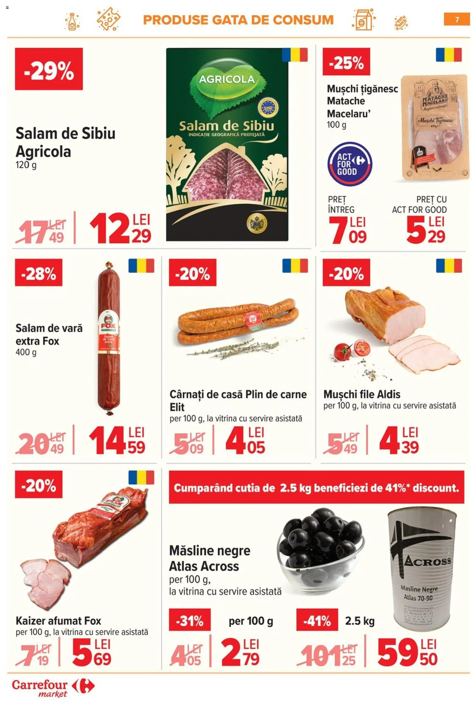 Catalog Carrefour 3 - 8 Iunie 2026 | Pagina 7 | Produse: Hijyenik ped, Vitrină, Măsline, Cârnați