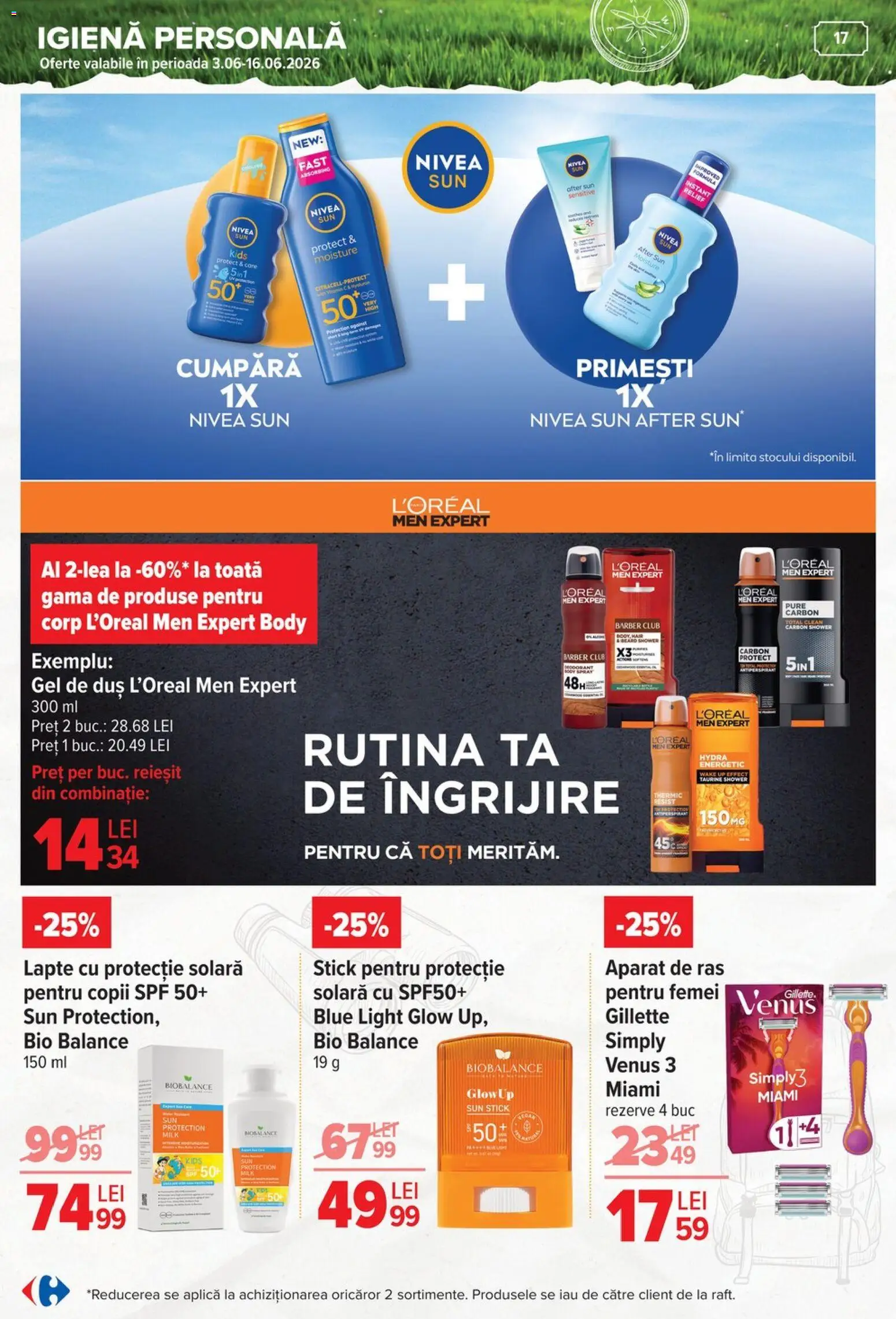Catalog Carrefour 3 - 29 Iunie 2026 | Pagina 18 | Produse: Şerit ödül, Pomelo, Lapte, Gel de duș