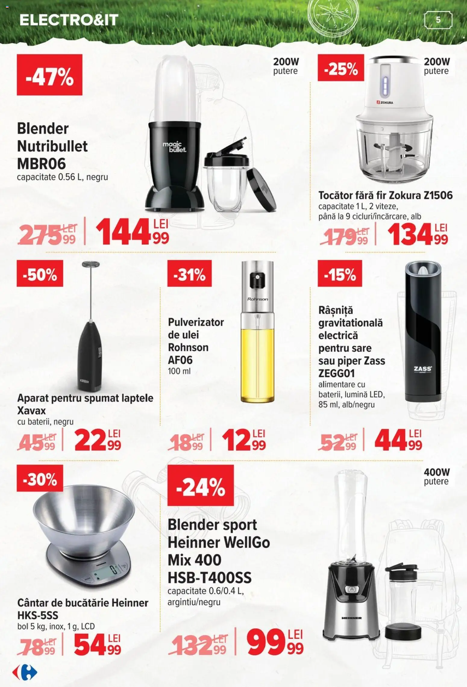 Catalog Carrefour 3 - 29 Iunie 2026 | Pagina 5 | Produse: Blender, Cântar, Ulei, Piper