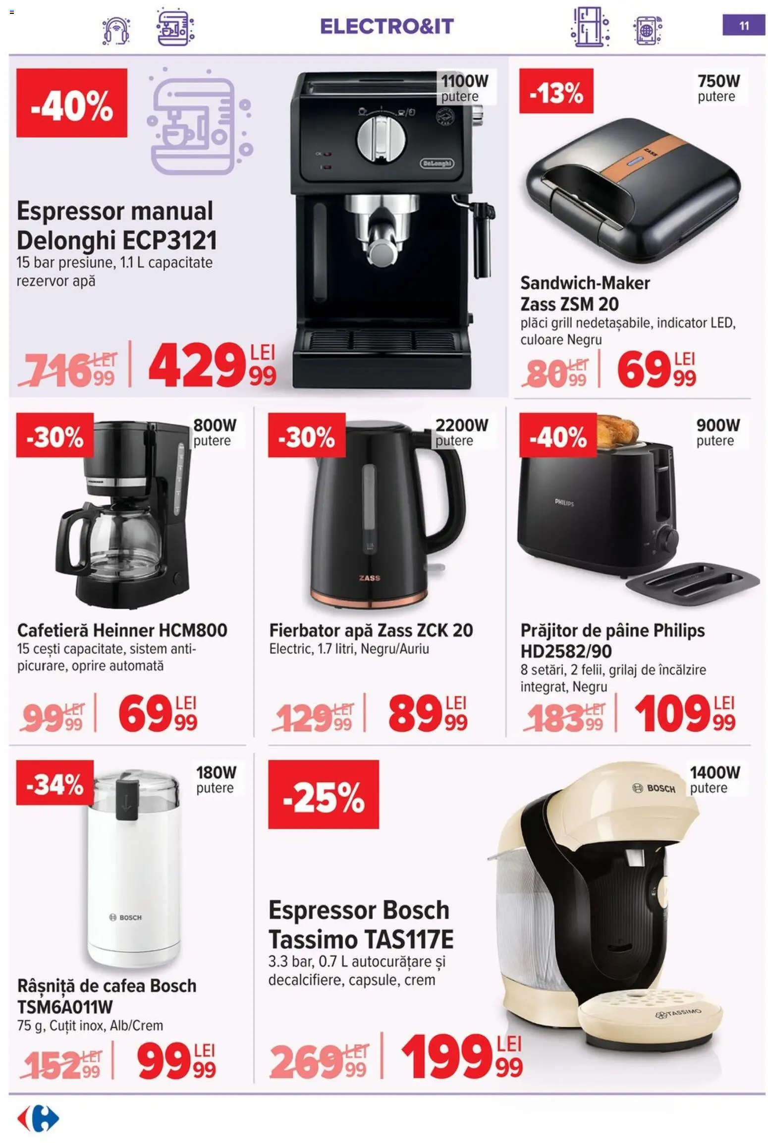 Catalog Carrefour 3 - 15 Iunie 2026 | Pagina 12 | Produse: Grill, Cafetieră, Cuțit, Cafea