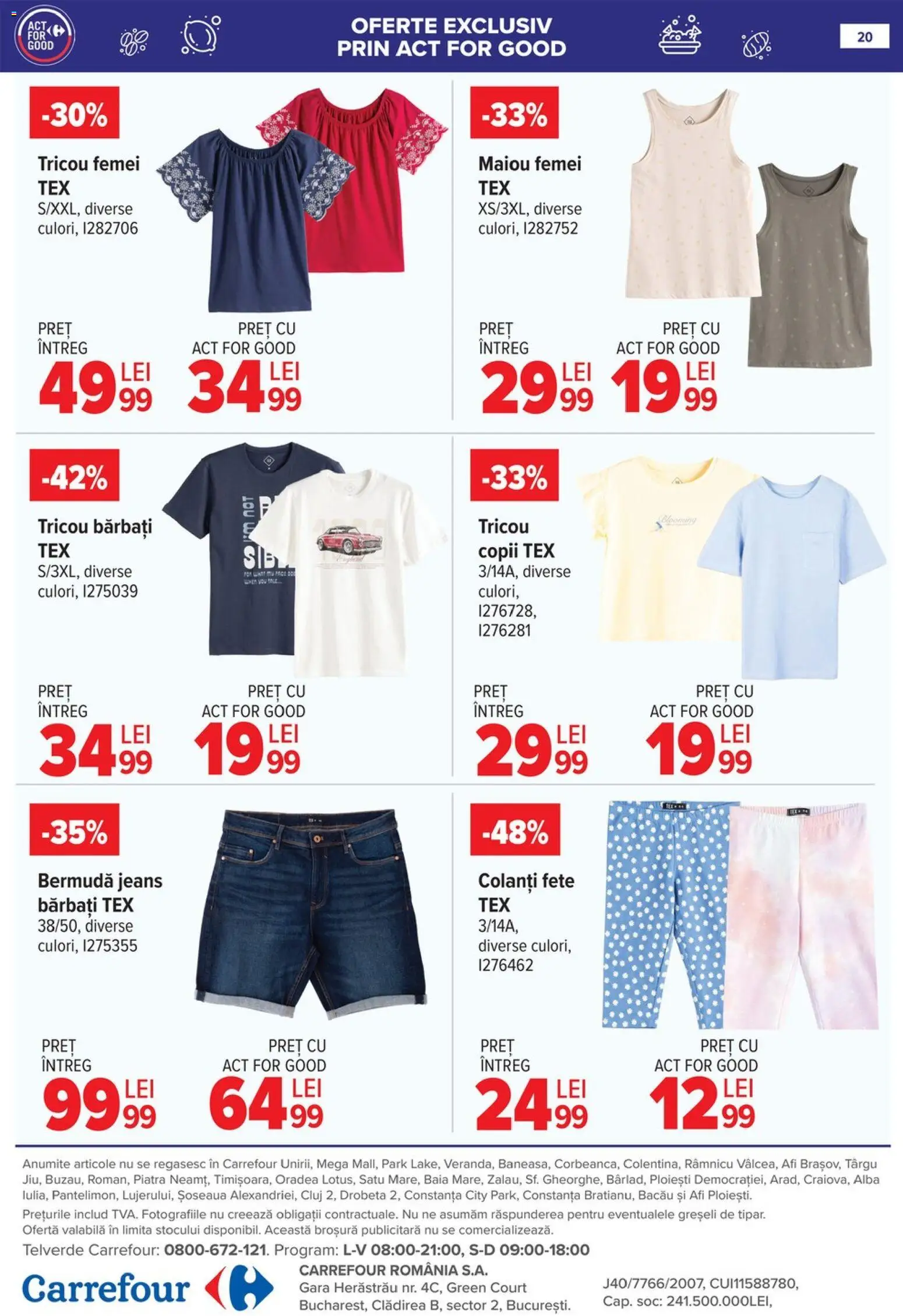 Catalog Carrefour 3 - 15 Iunie 2026 | Pagina 21 | Produse: Tricou, Maiou, Colanți