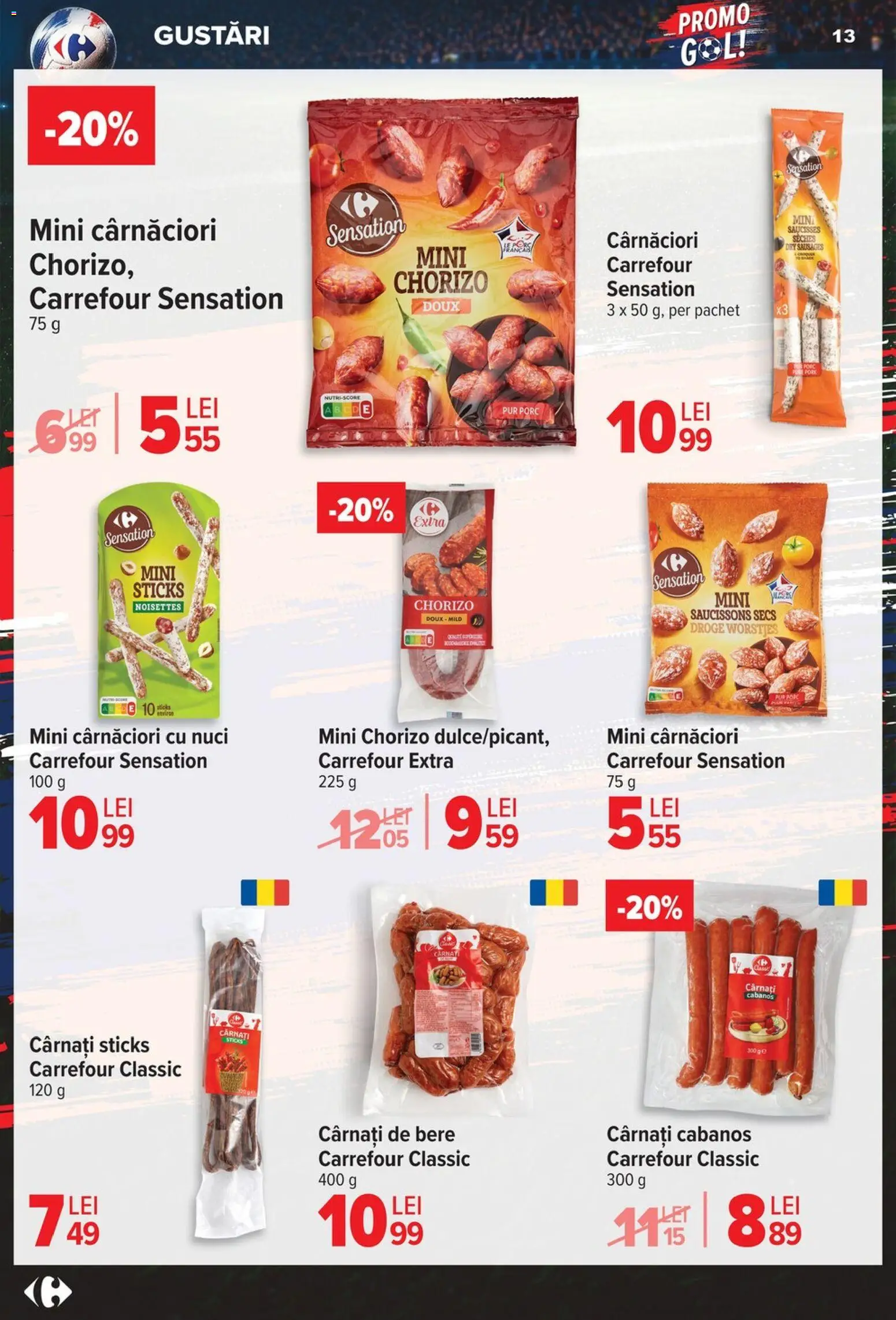 Catalog Carrefour 3 - 15 Iunie 2026 | Pagina 13 | Produse: Bere, Nuci, Cârnați