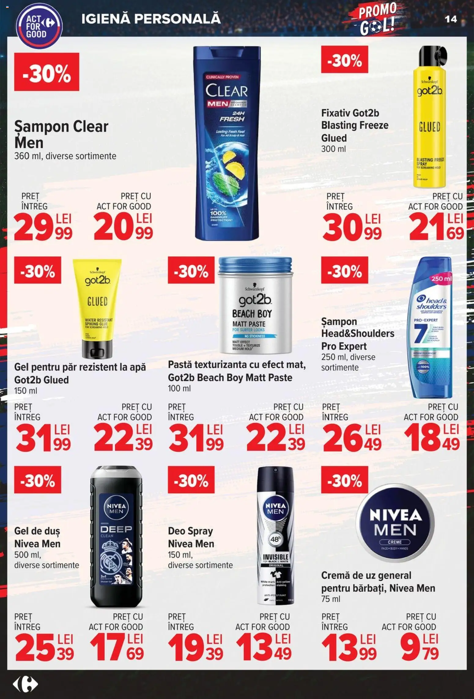 Catalog Carrefour 3 - 15 Iunie 2026 | Pagina 14 | Produse: Pomelo, Paste, Apă, Gel pentru păr