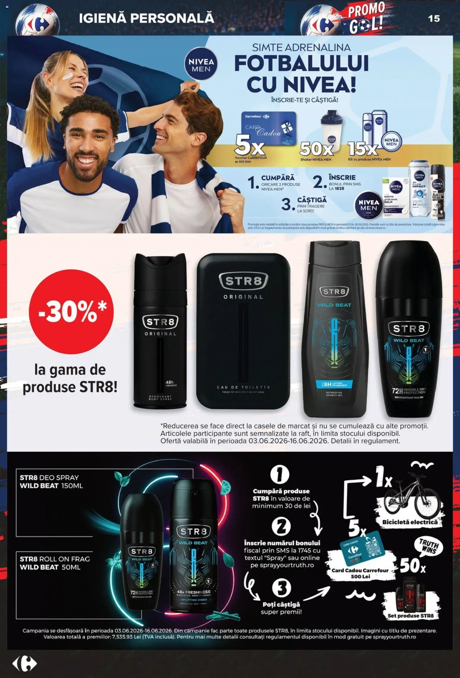 Catalog Carrefour 3 - 15 Iunie 2026 | Pagina 15 | Produse: Top, Dana kuşbaşı, Peluş Köpek Yatağı, Antiperspirant