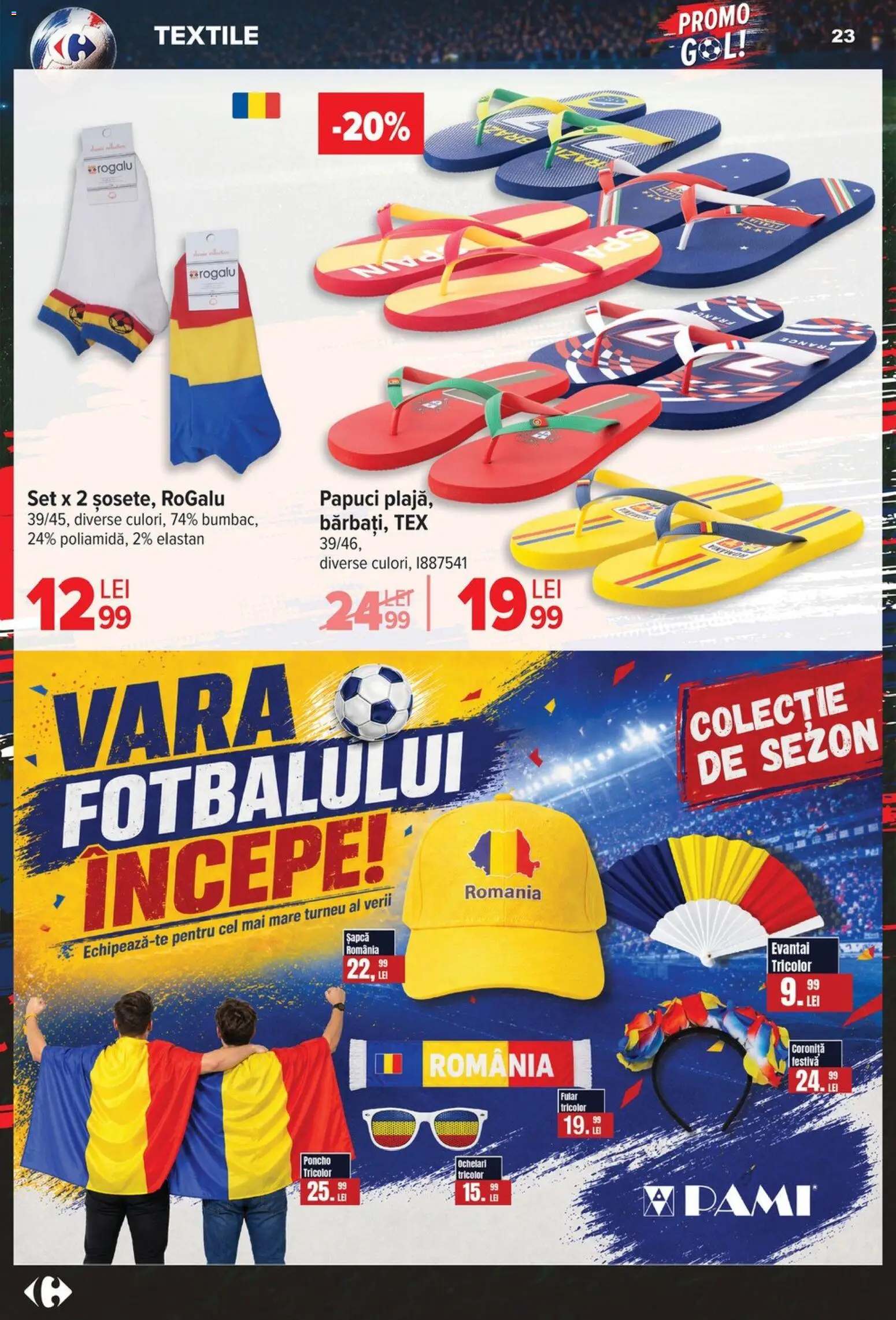 Catalog Carrefour 3 - 15 Iunie 2026 | Pagina 23 | Produse: Șapcă, Ochelari, Papuci