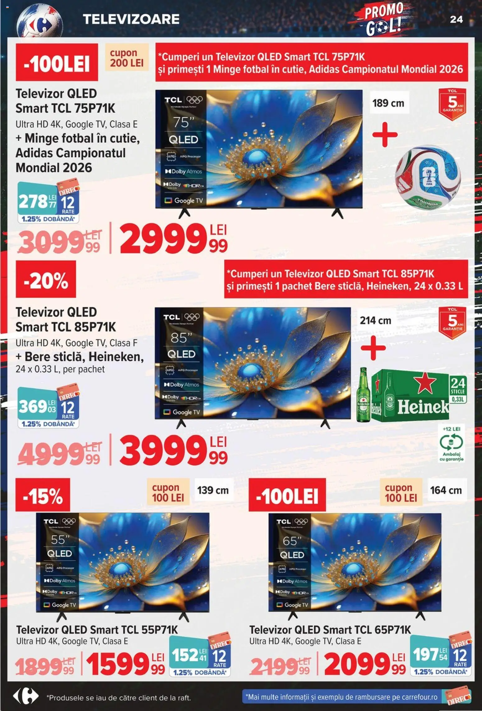 Catalog Carrefour 3 - 15 Iunie 2026 | Pagina 24 | Produse: Televizor, Bere