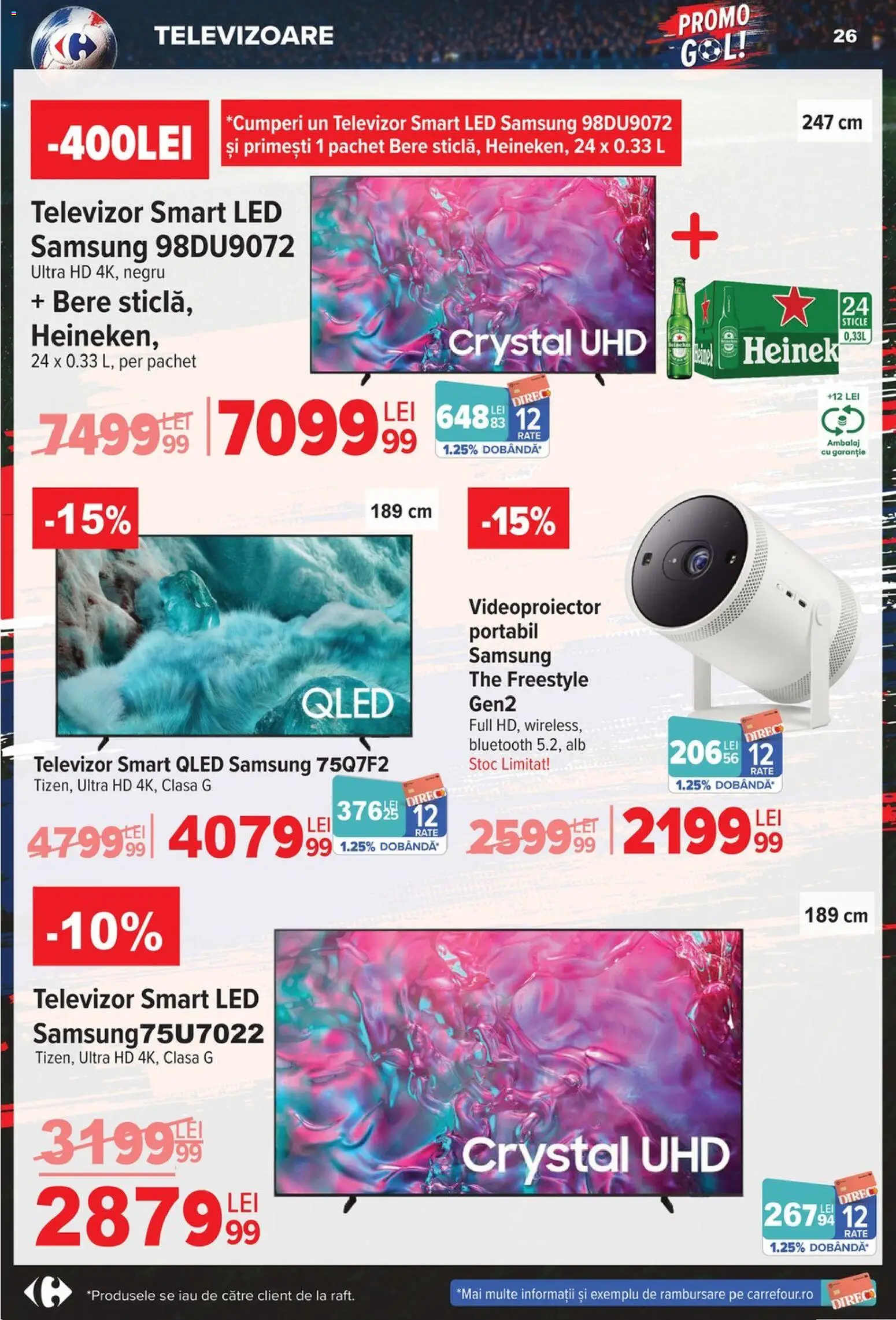 Catalog Carrefour 3 - 15 Iunie 2026 | Pagina 26 | Produse: Televizor, Babak, Bere