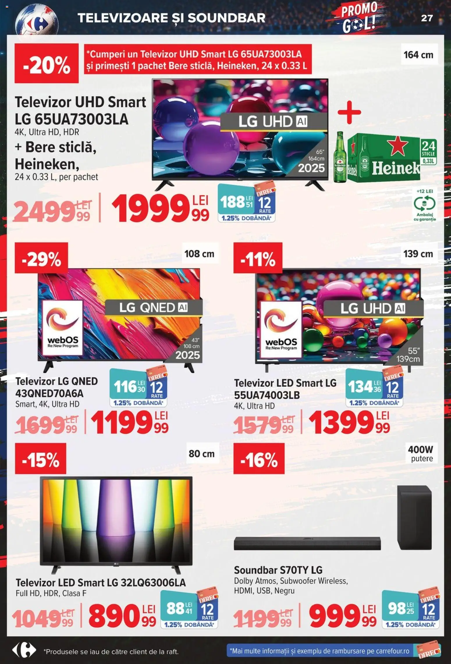 Catalog Carrefour 3 - 15 Iunie 2026 | Pagina 27 | Produse: Soundbar, Vestiyer, Televizor, Bere
