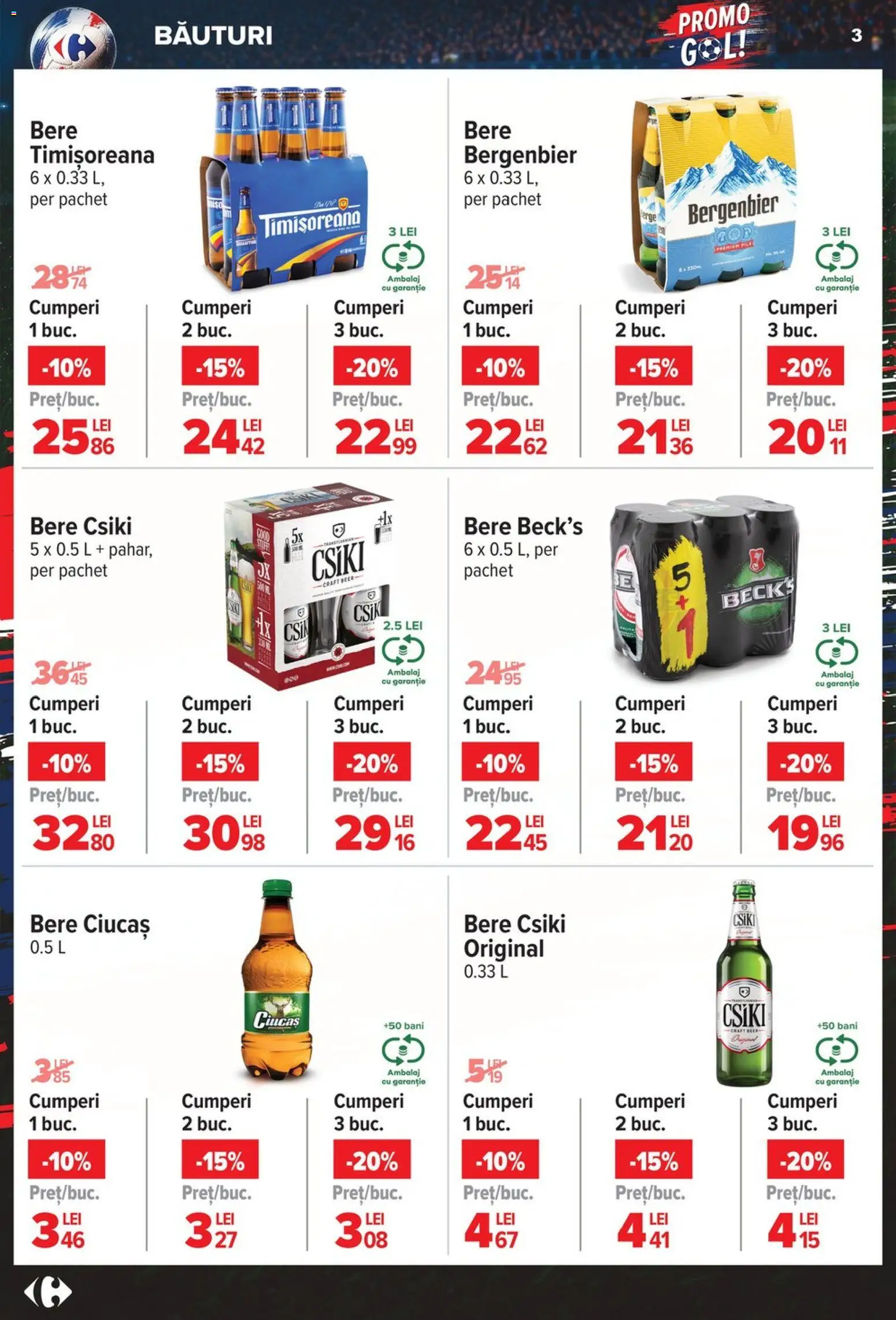 Catalog Carrefour 3 - 15 Iunie 2026 | Pagina 3 | Produse: Bere, Plastik Kulübe