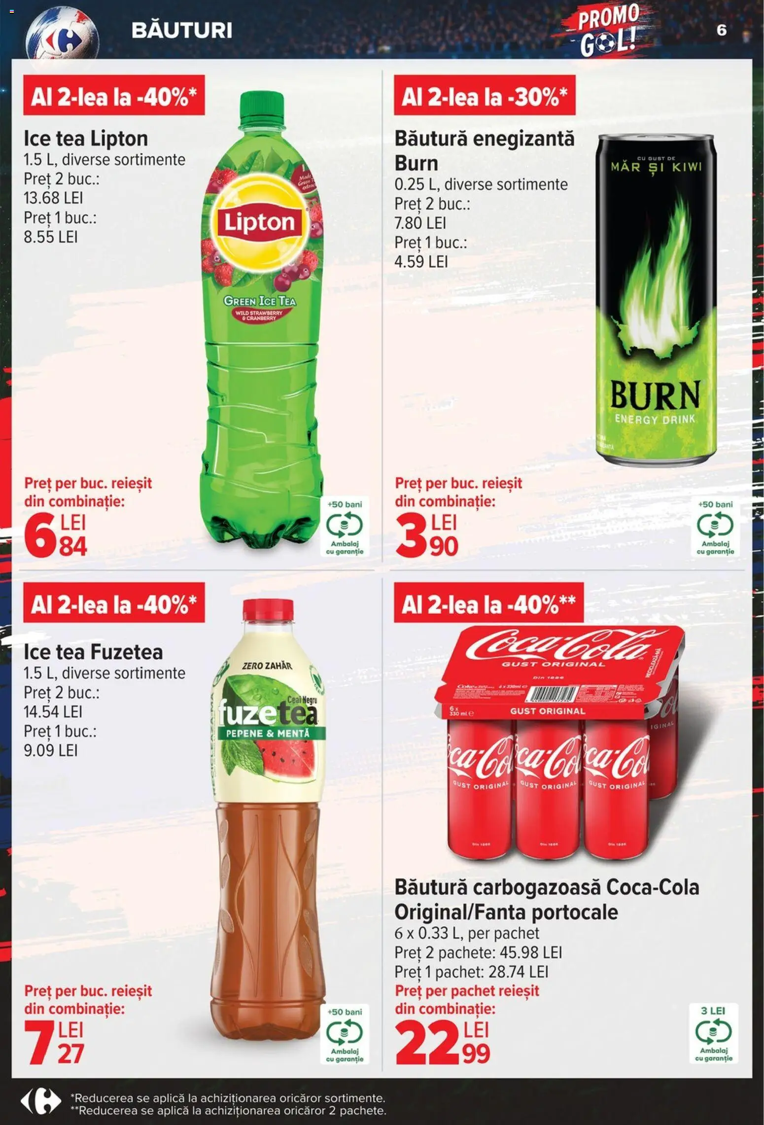 Catalog Carrefour 3 - 15 Iunie 2026 | Pagina 6 | Produse: Amerikan servis, Portocale, Ice tea, Kiwi