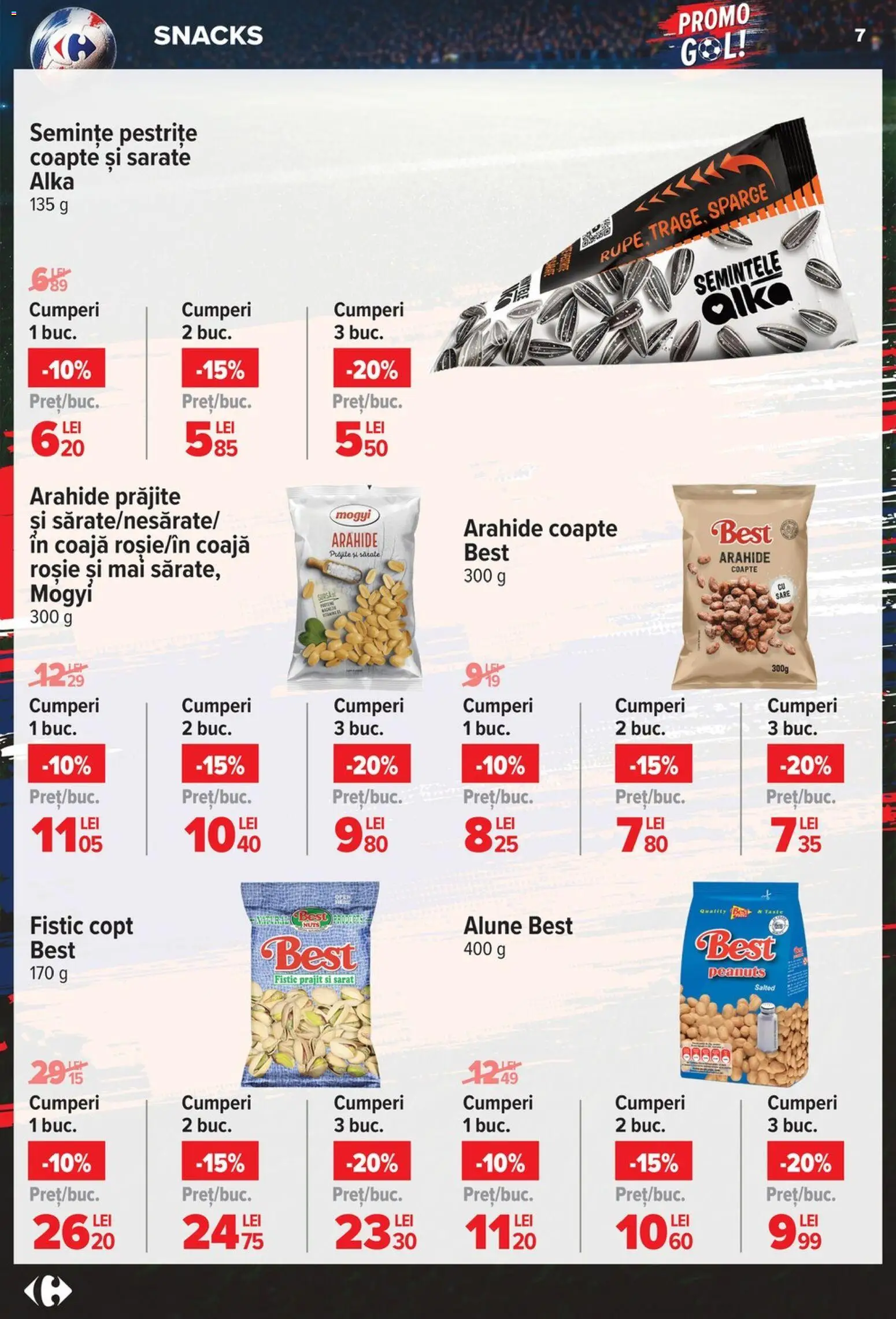 Catalog Carrefour 3 - 15 Iunie 2026 | Pagina 7 | Produse: Arahide, Semințe, Alune, Fistic