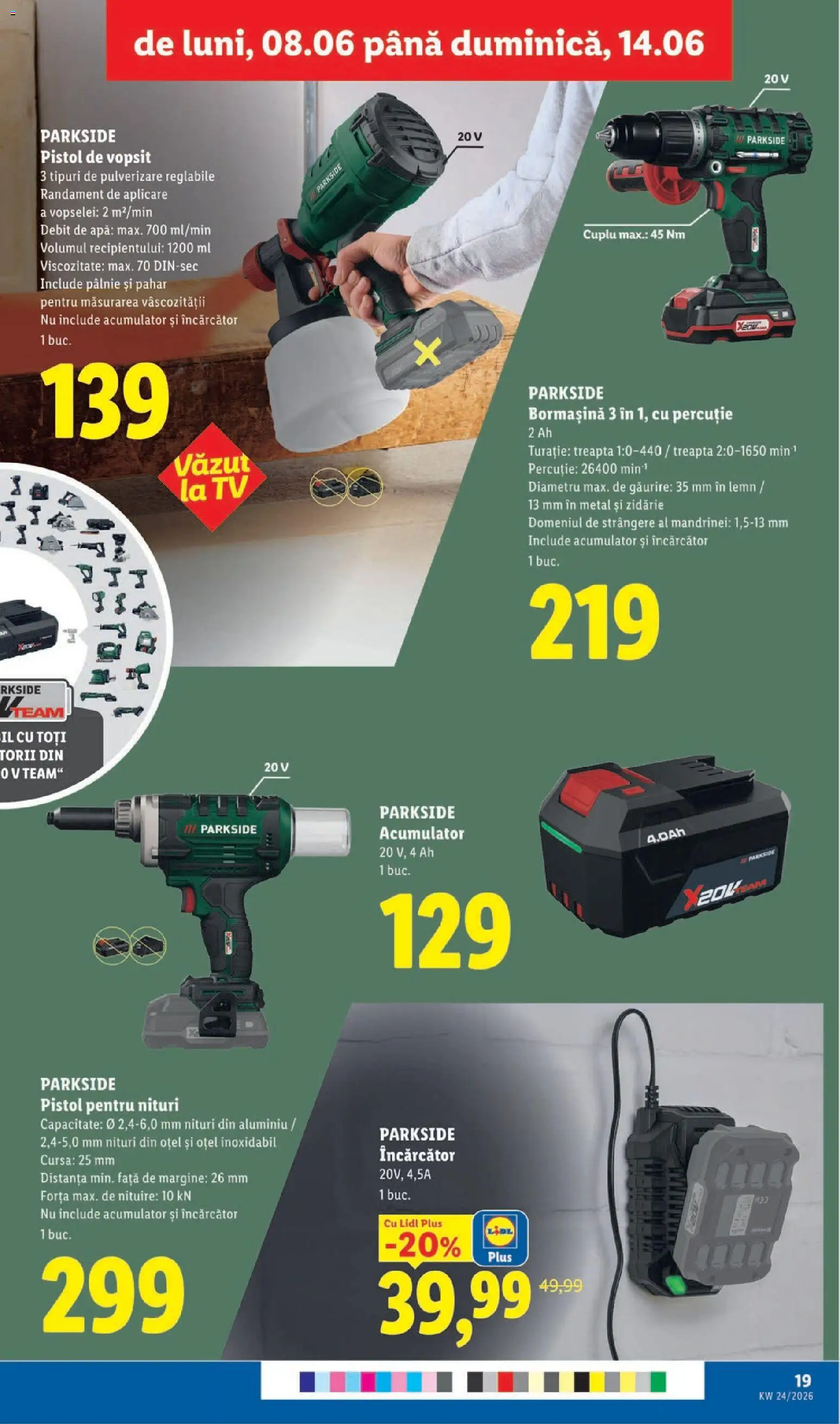 Catalog LIDL 8 - 13 Iunie 2026 | Pagina 19 | Produse: Încărcător, Apă