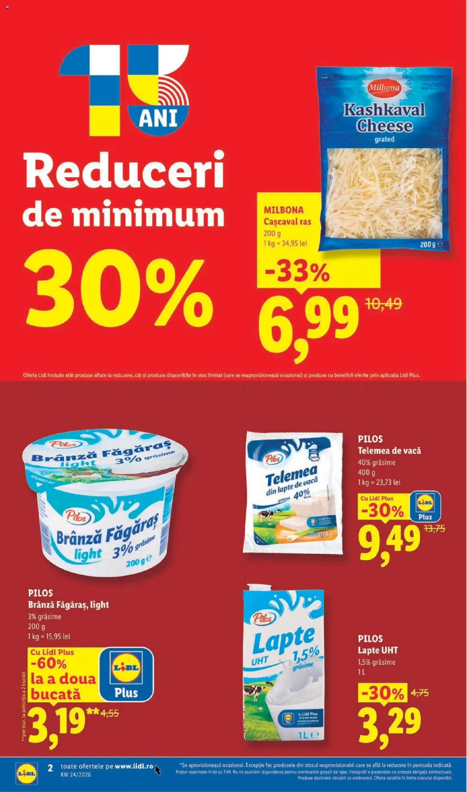 Catalog LIDL 8 - 13 Iunie 2026 | Pagina 2 | Produse: Toplar, Cașcaval, Lapte, Brânză
