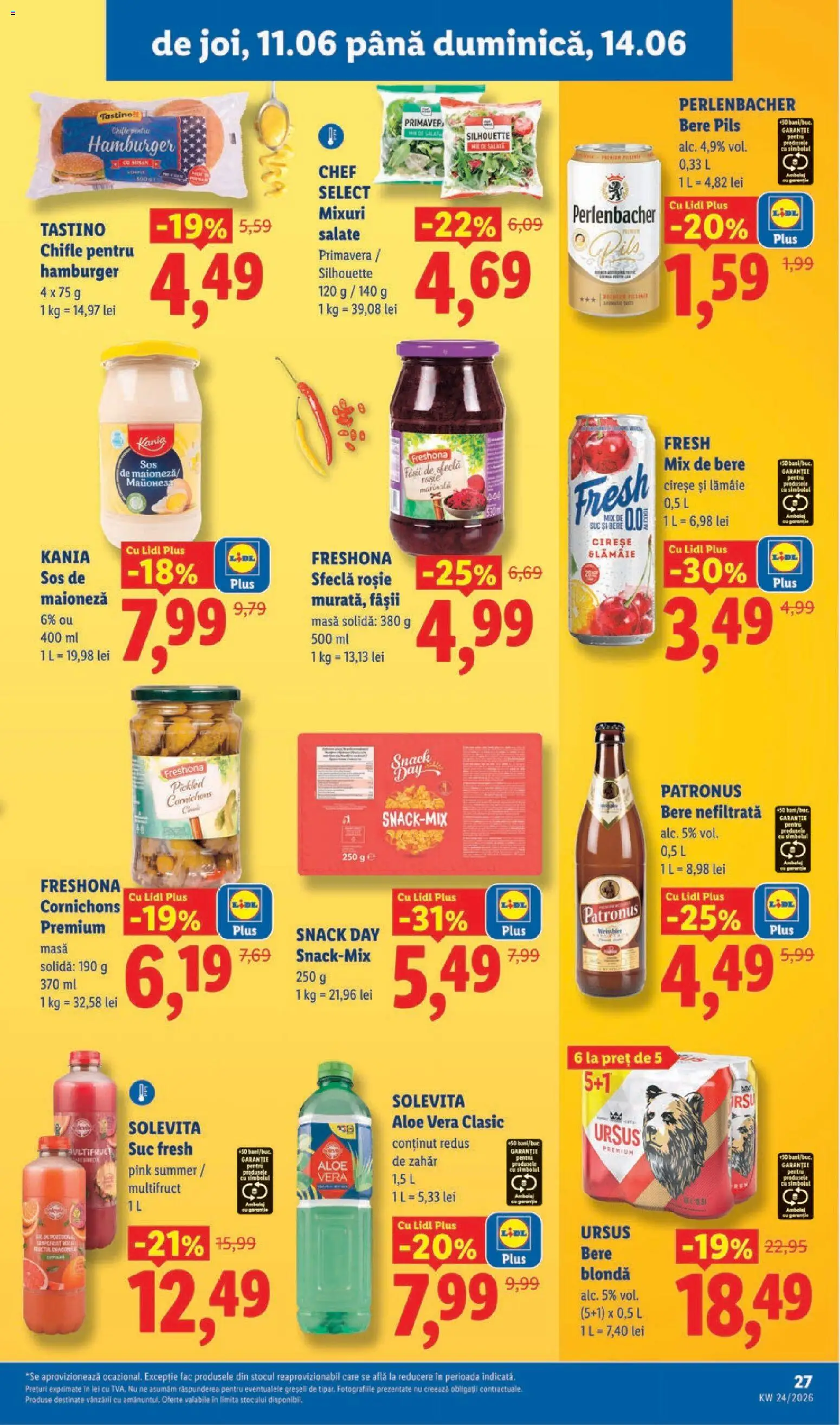 Catalog LIDL 8 - 13 Iunie 2026 | Pagina 27 | Produse: Masă, Mixuri salate, Önlük, Sfeclă