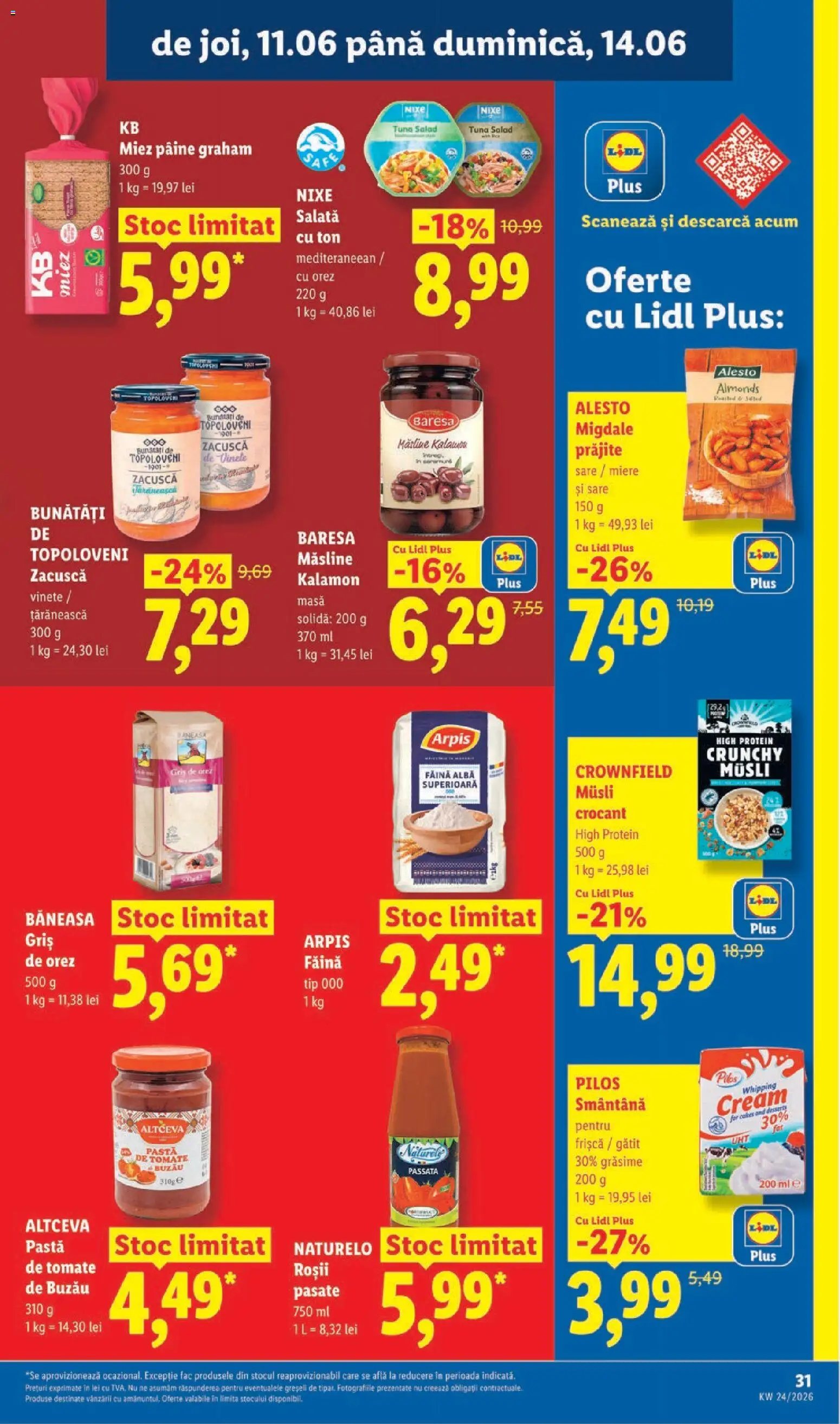 Catalog LIDL 8 - 13 Iunie 2026 | Pagina 31 | Produse: Delgeç, Făină, Salată, Sare