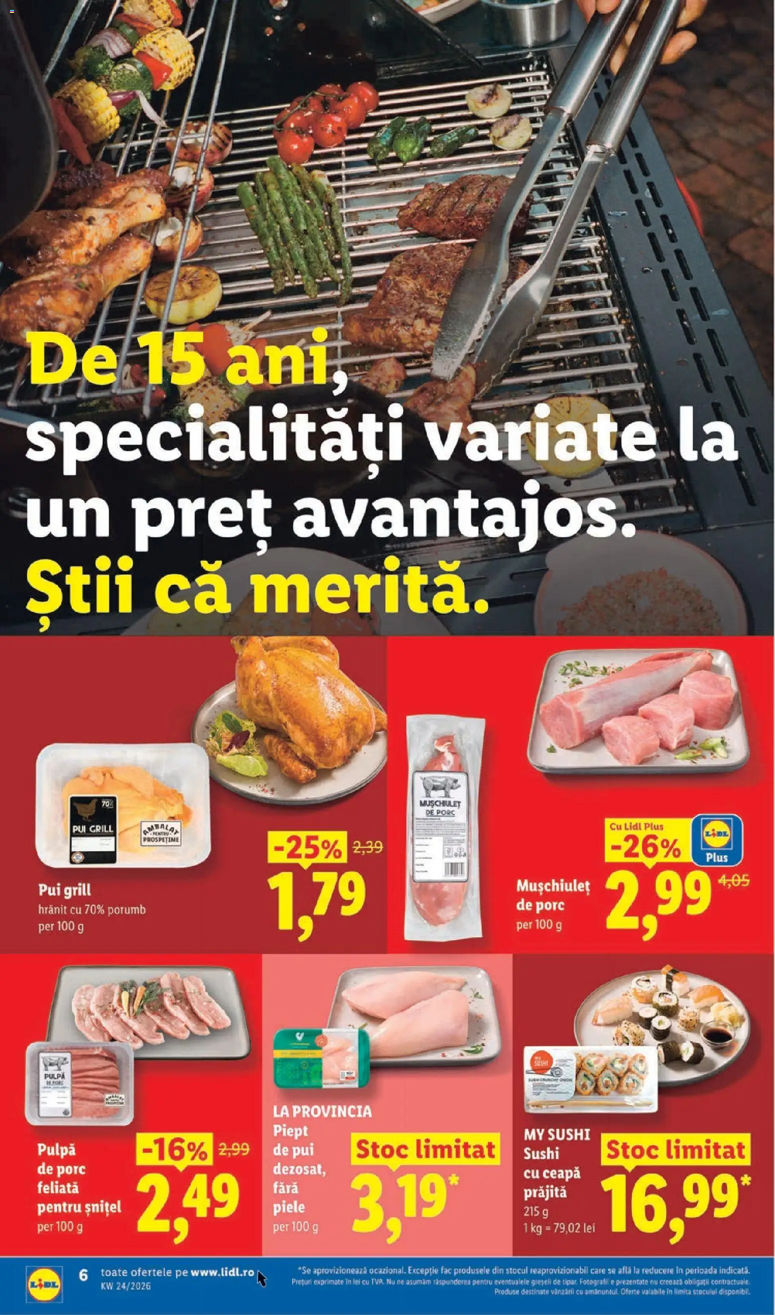 Catalog LIDL 8 - 13 Iunie 2026 | Pagina 6 | Produse: Grill, Hacıyatmaz Kedi Oyuncağı, Porumb, Ceapă